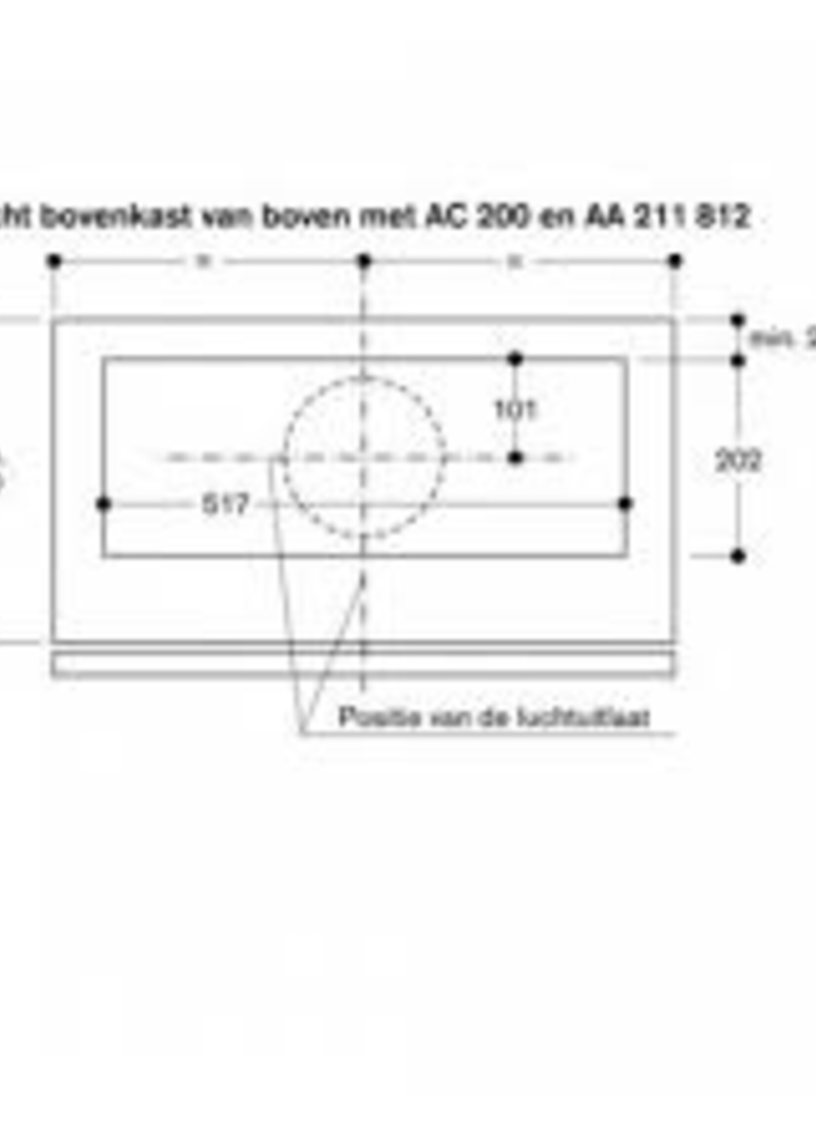 Gaggenau AC200161  inbouwunit afzuigkap