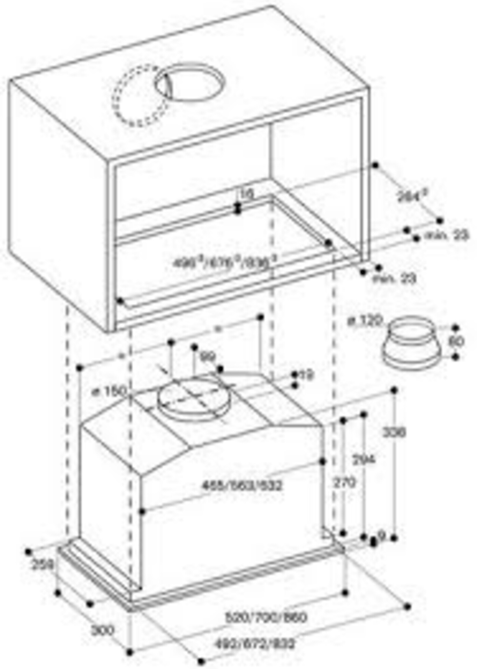 Gaggenau AC200180  inbouwunit afzuigkap