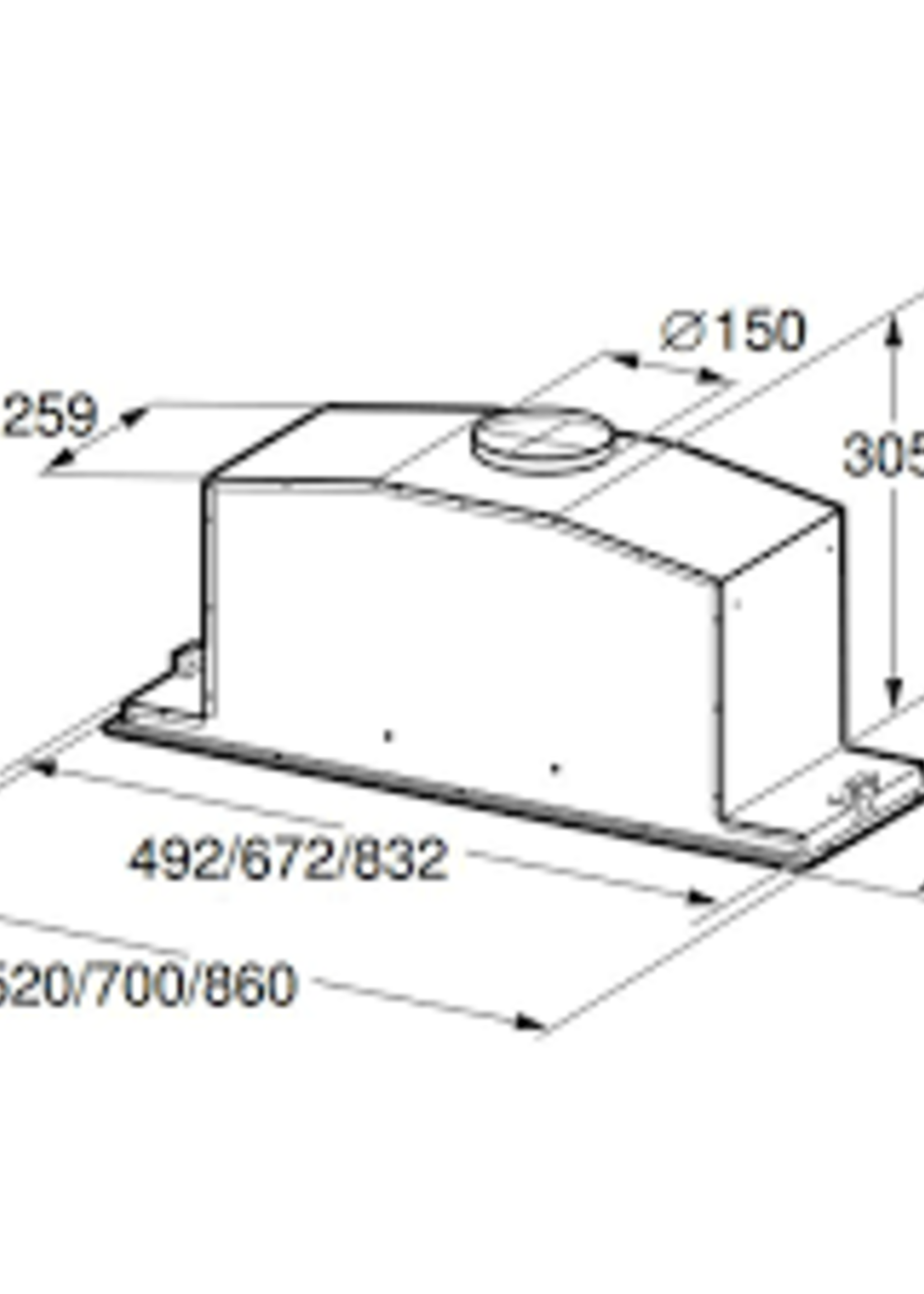 Gaggenau AC200180  inbouwunit afzuigkap