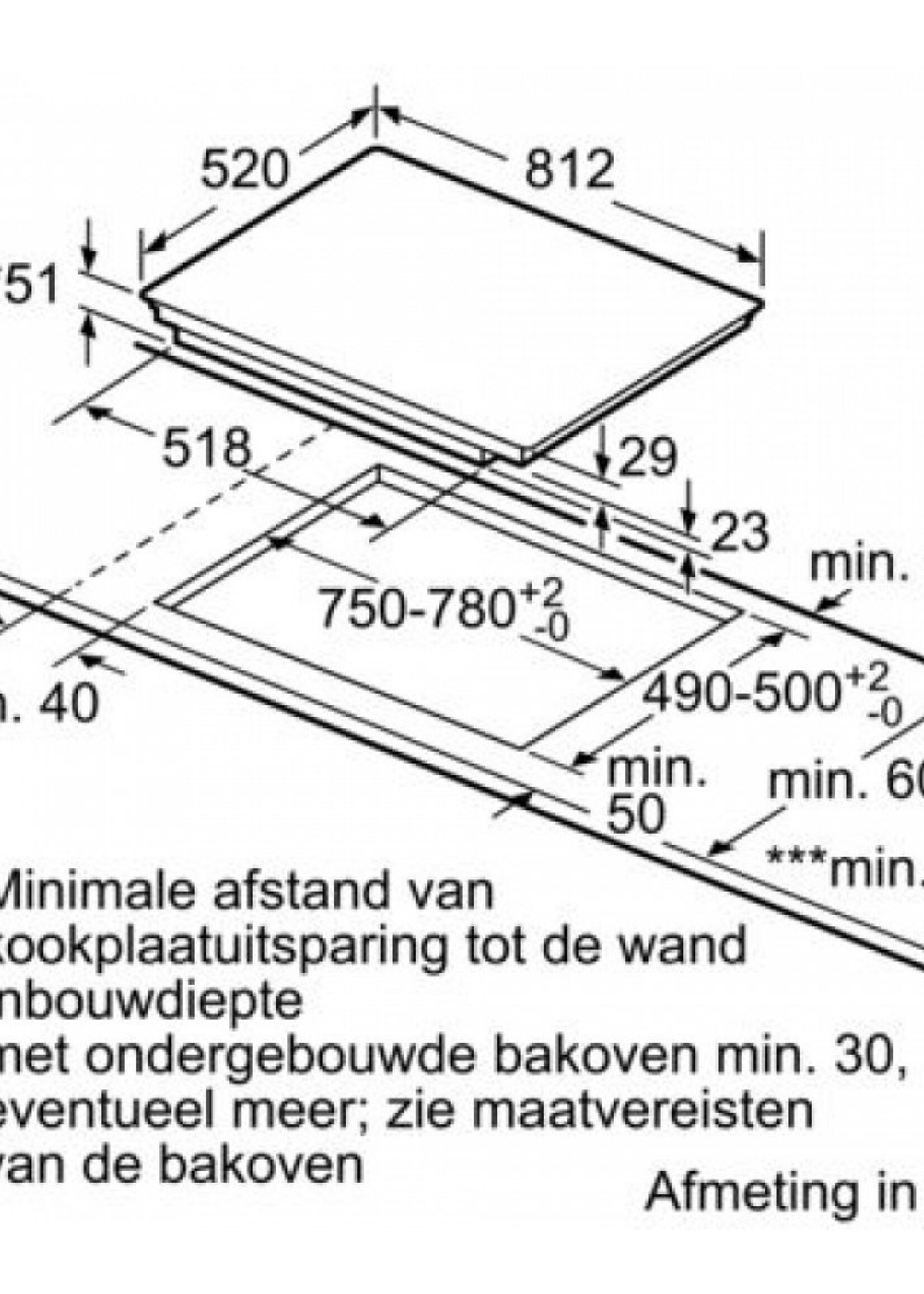 Siemens EX875FVC1E Inductiekookplaat - 80 cm