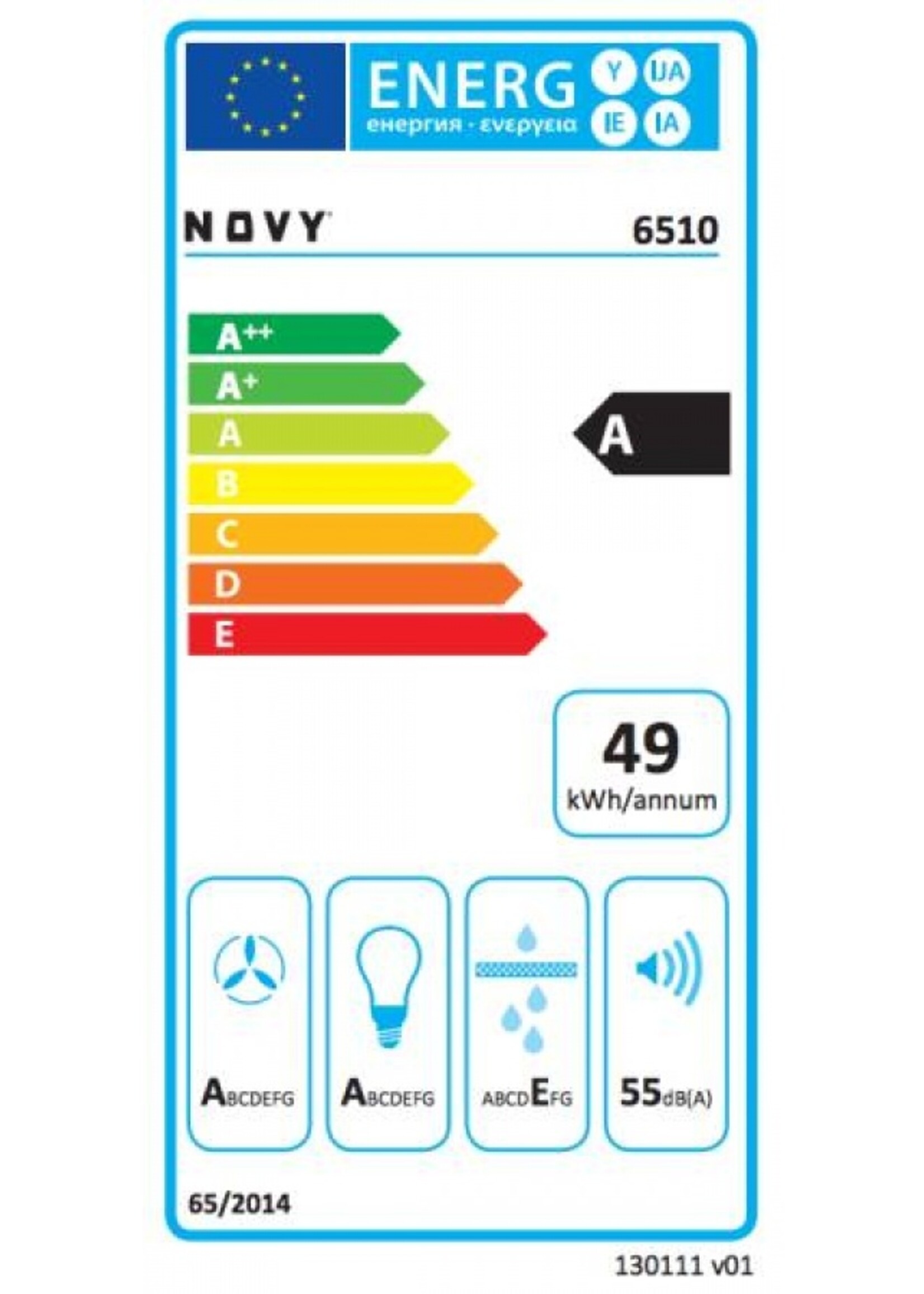 Novy 6510 SALSA wandschouw 90cm