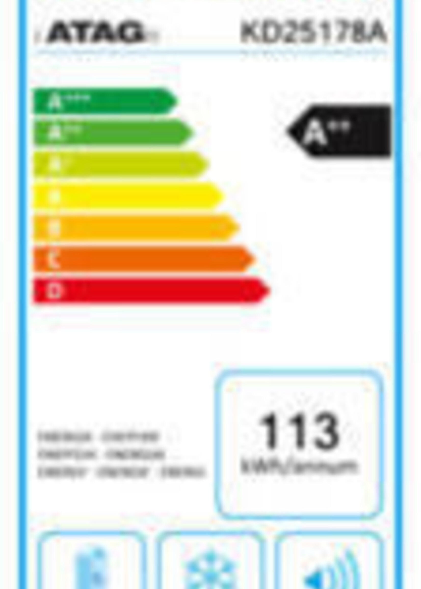 Atag KD25178A inbouw koelkast