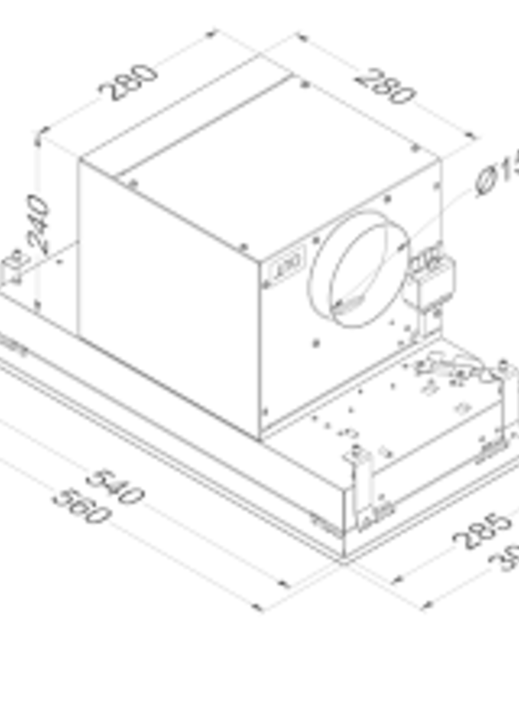Novy 816 inbouw-unit afzuigkap