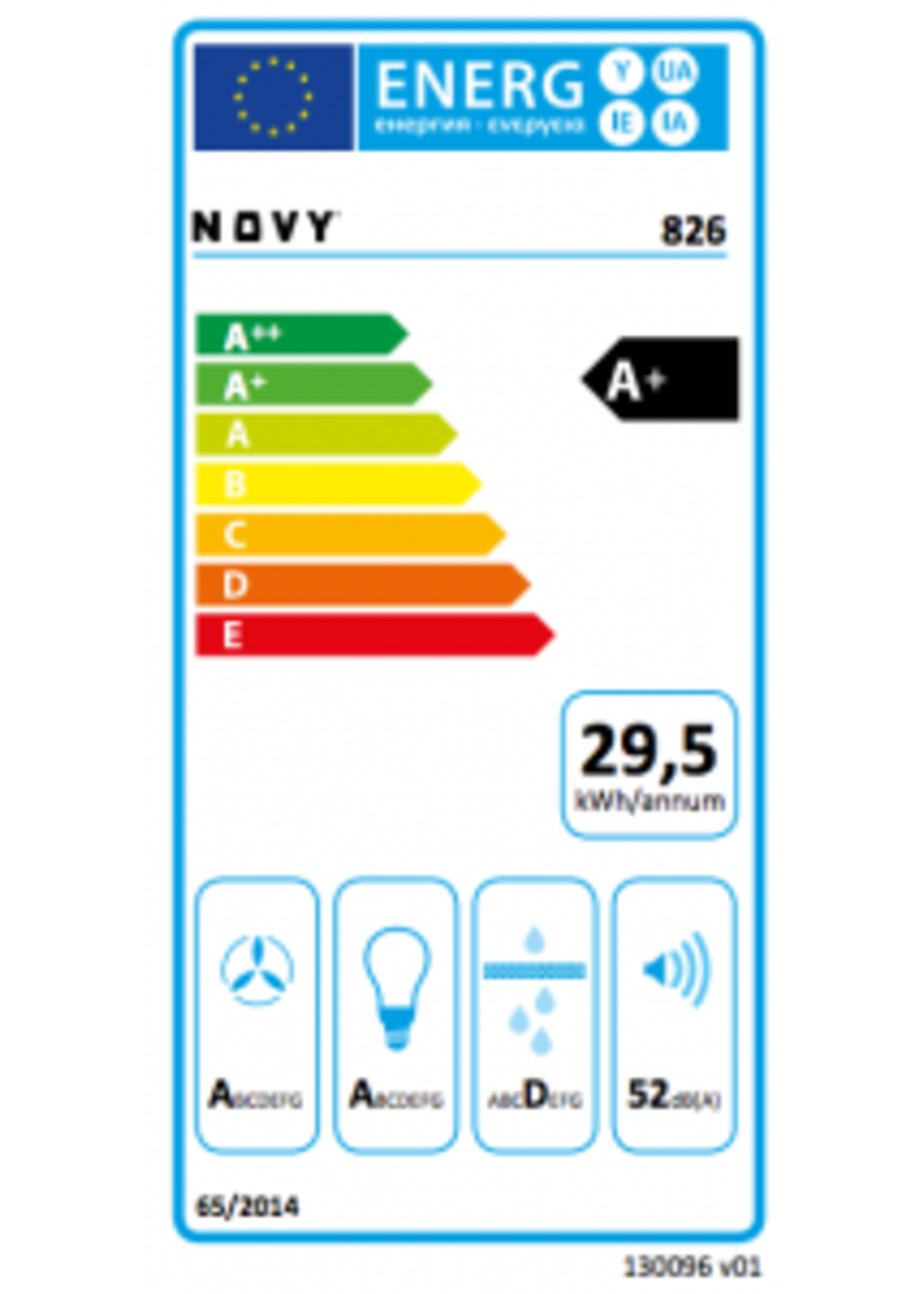 Novy 826 inbouw-unit afzuigkap