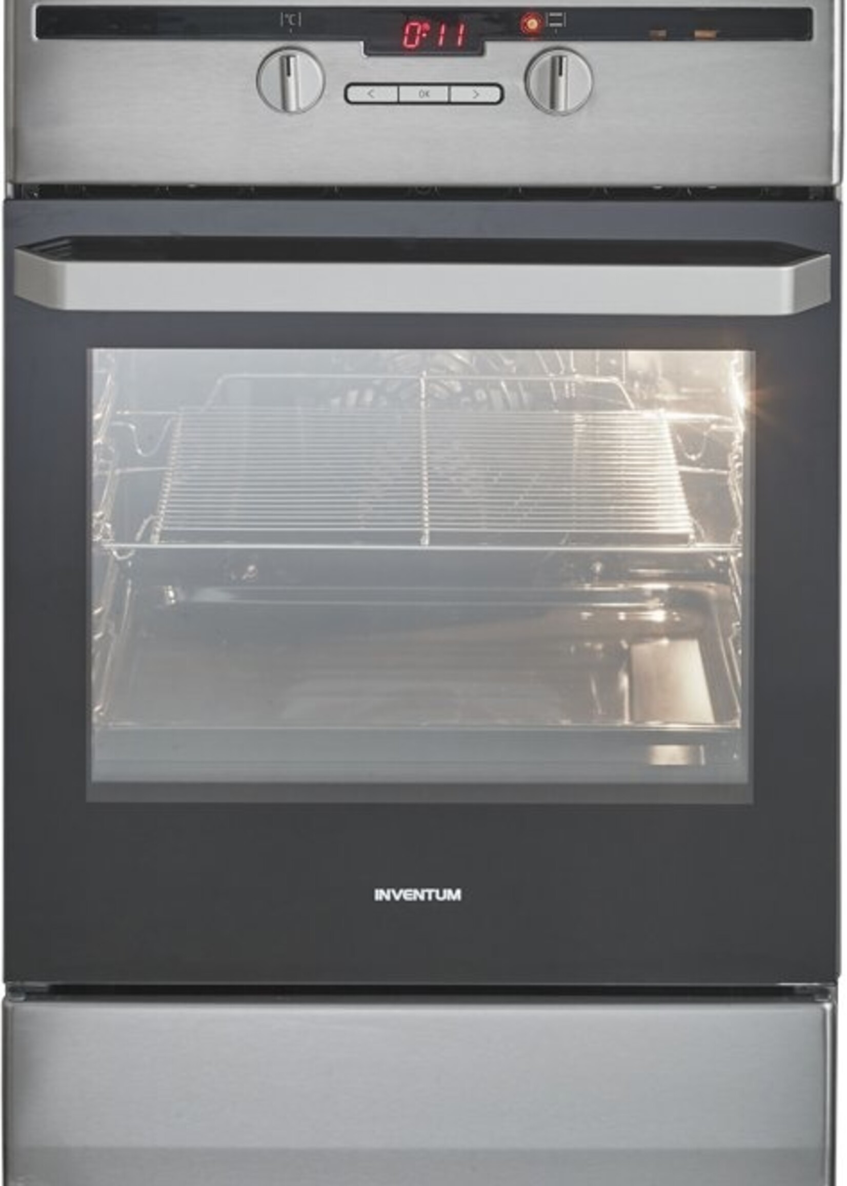 Inventum VFI5042RVS vrijstaand inductie fornuis