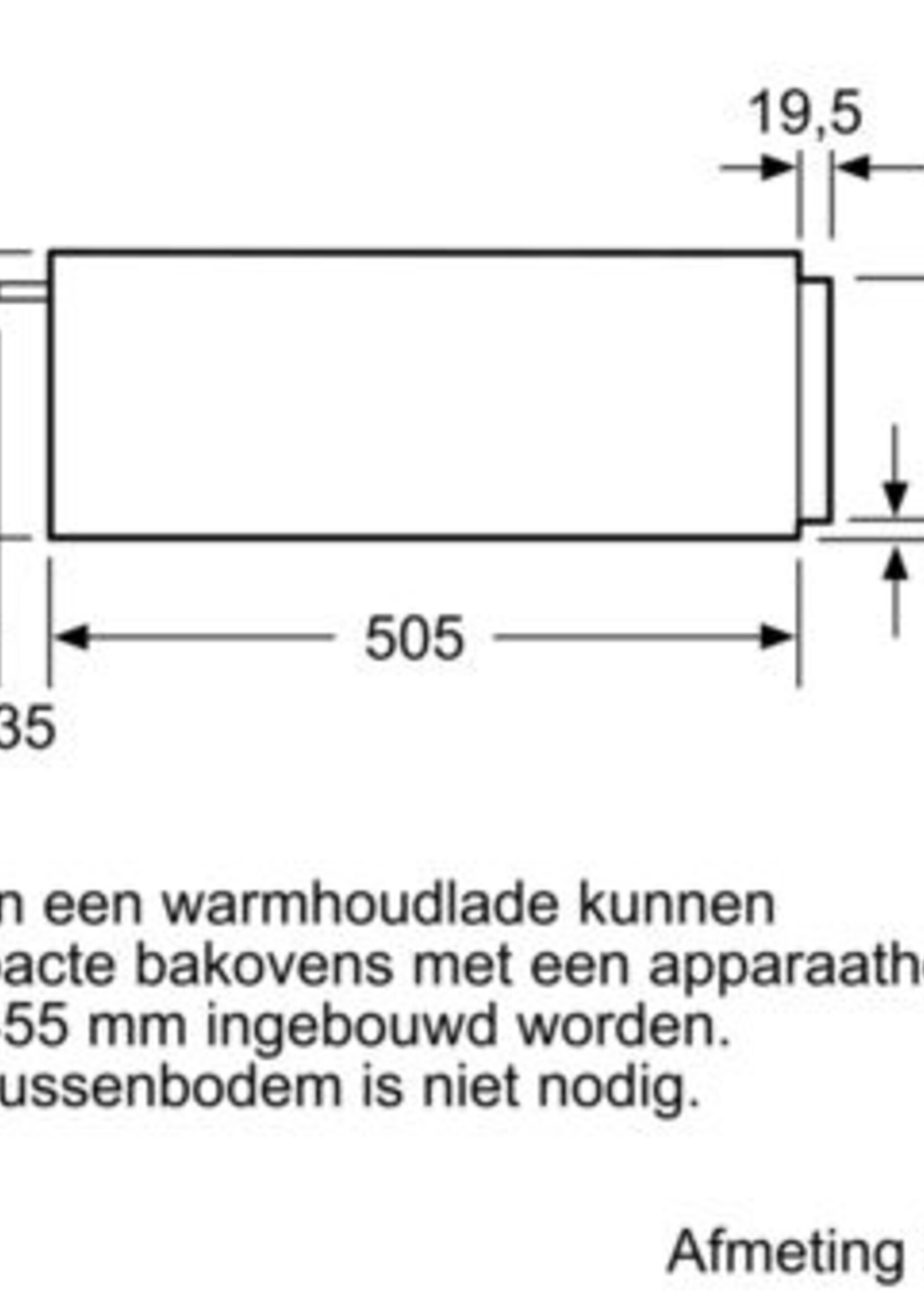 Siemens BI510CNR0 warmhoudlade