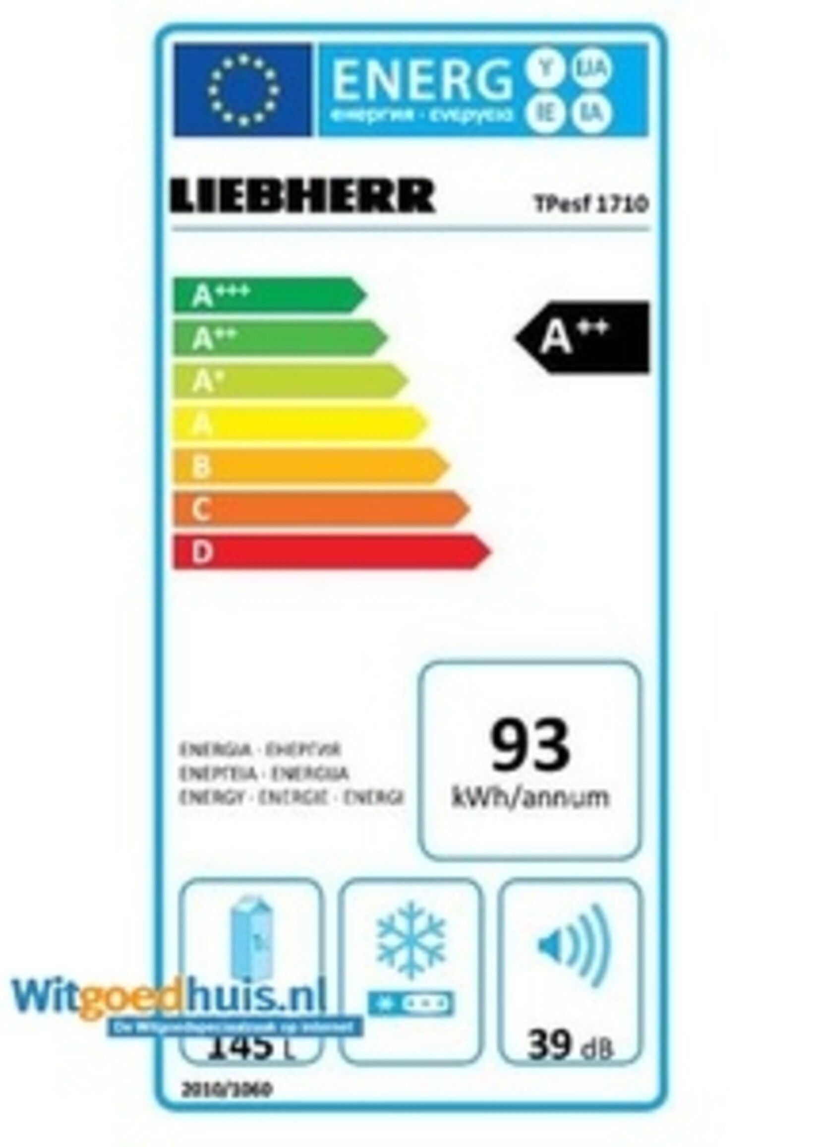 Liebherr TPesf 1710 koelkast