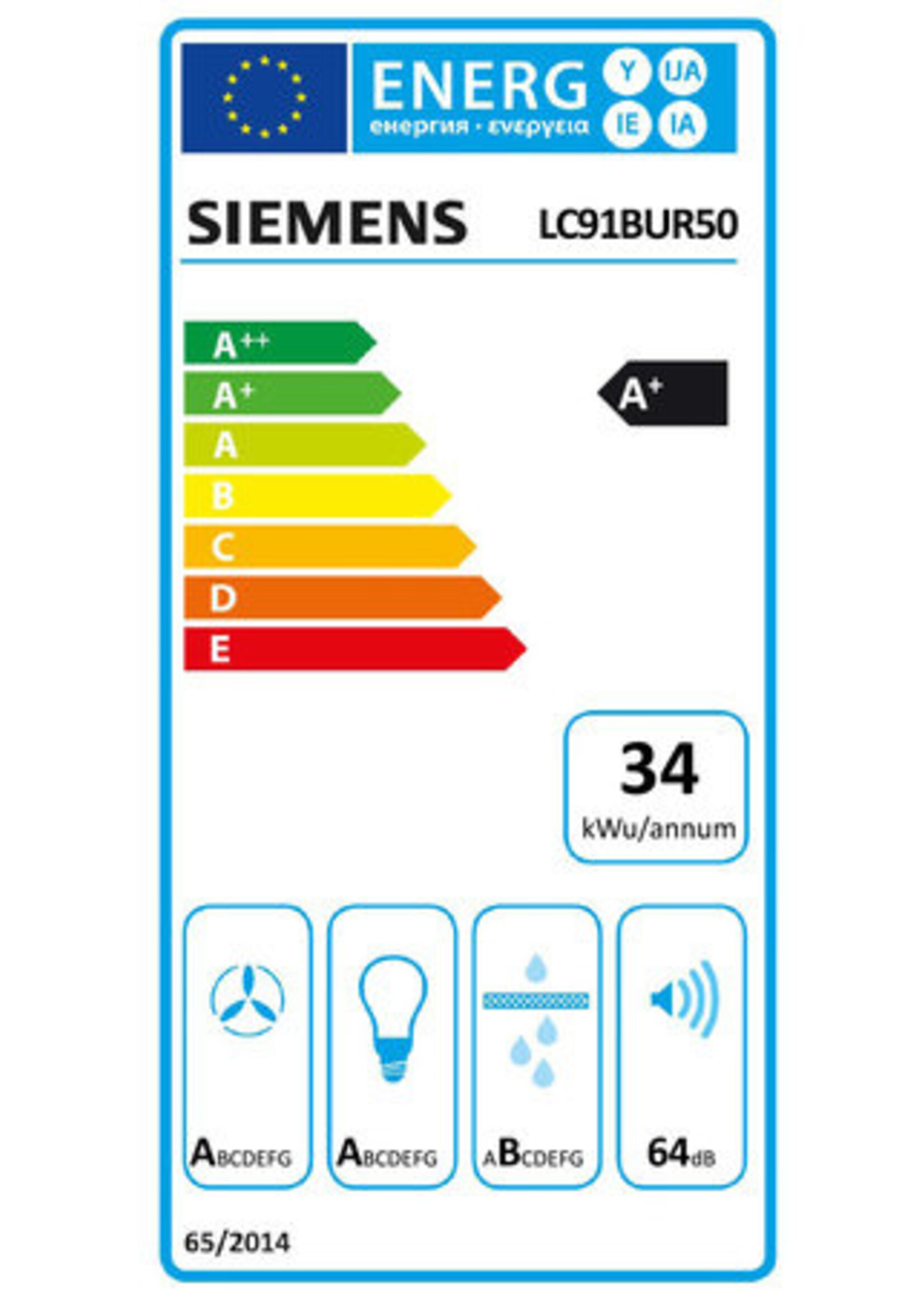 Siemens LC91BUR50 wandschouw 90cm