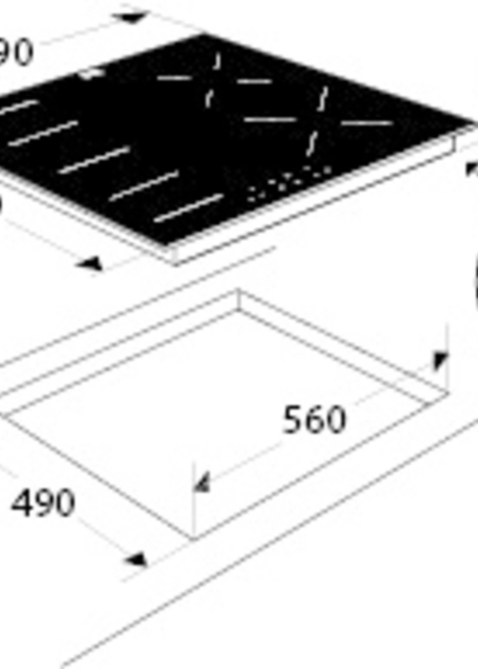 Etna KIF260ZT Inductie kookplaat - 56 cm