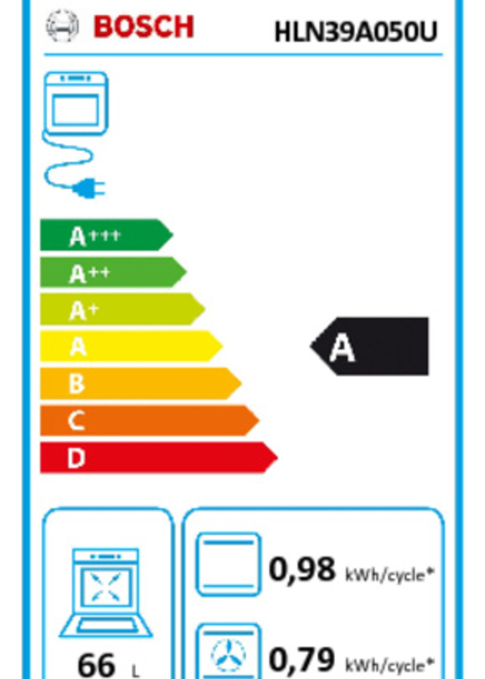 Bosch HLN39A050U vrijstaand inductie fornuis