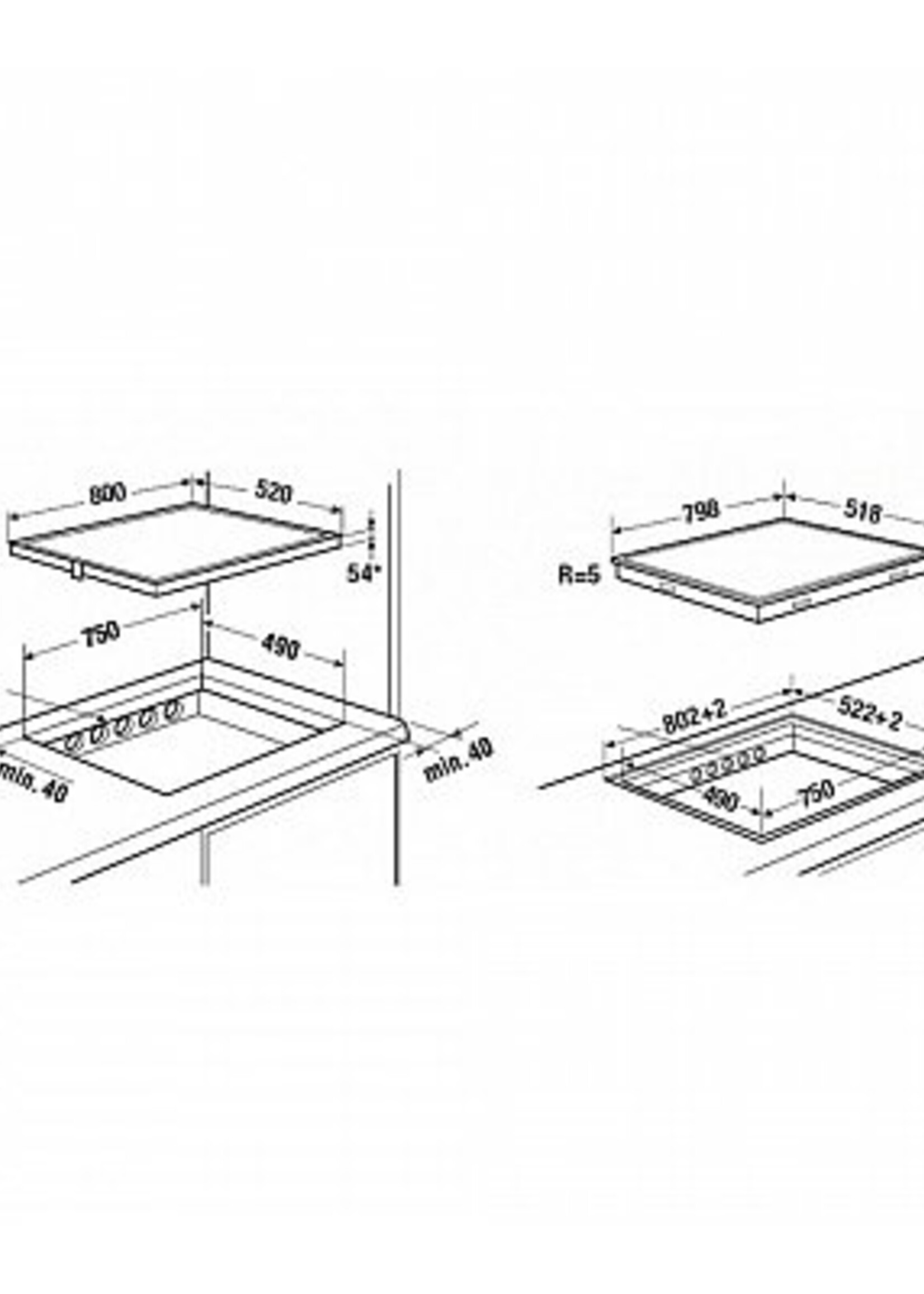 Küppersbusch KI88200SR Inductie kookplaat - 80 cm