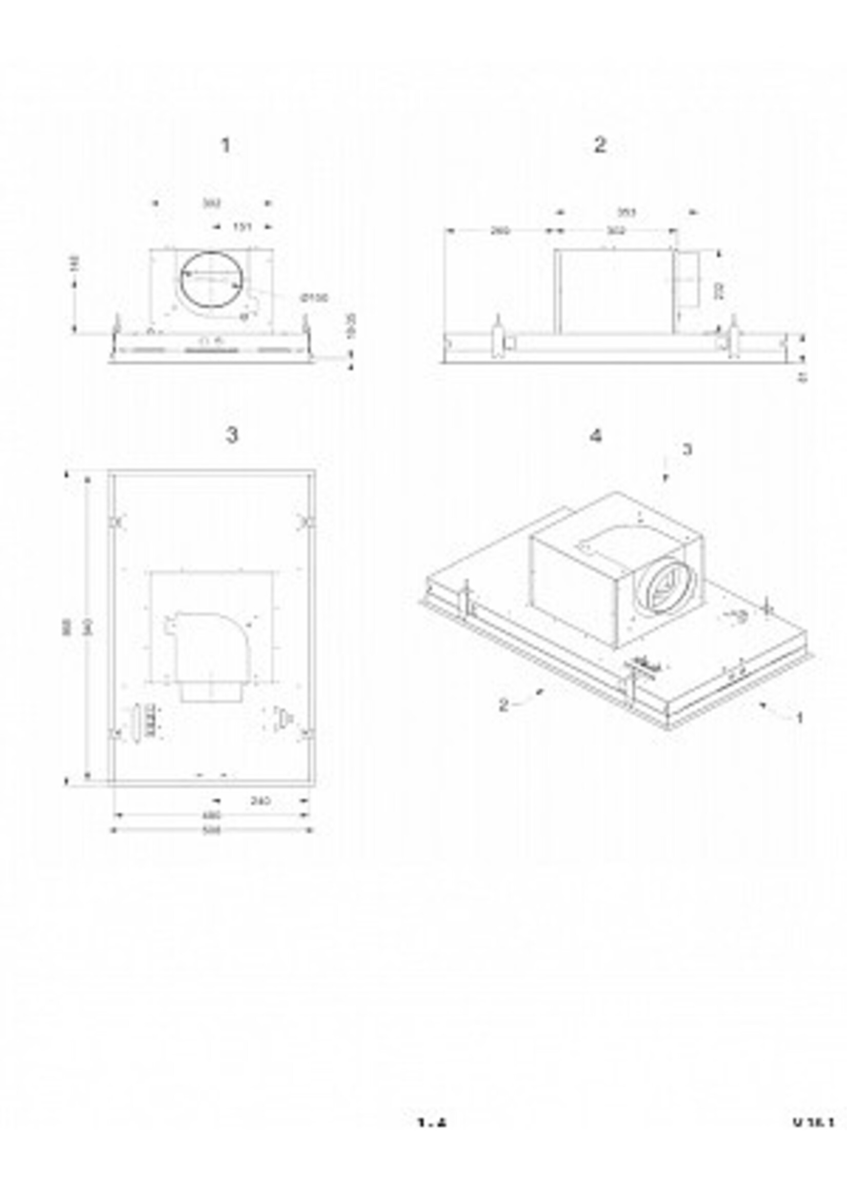Novy 6833 plafondunit pureline (zonder verlichting)