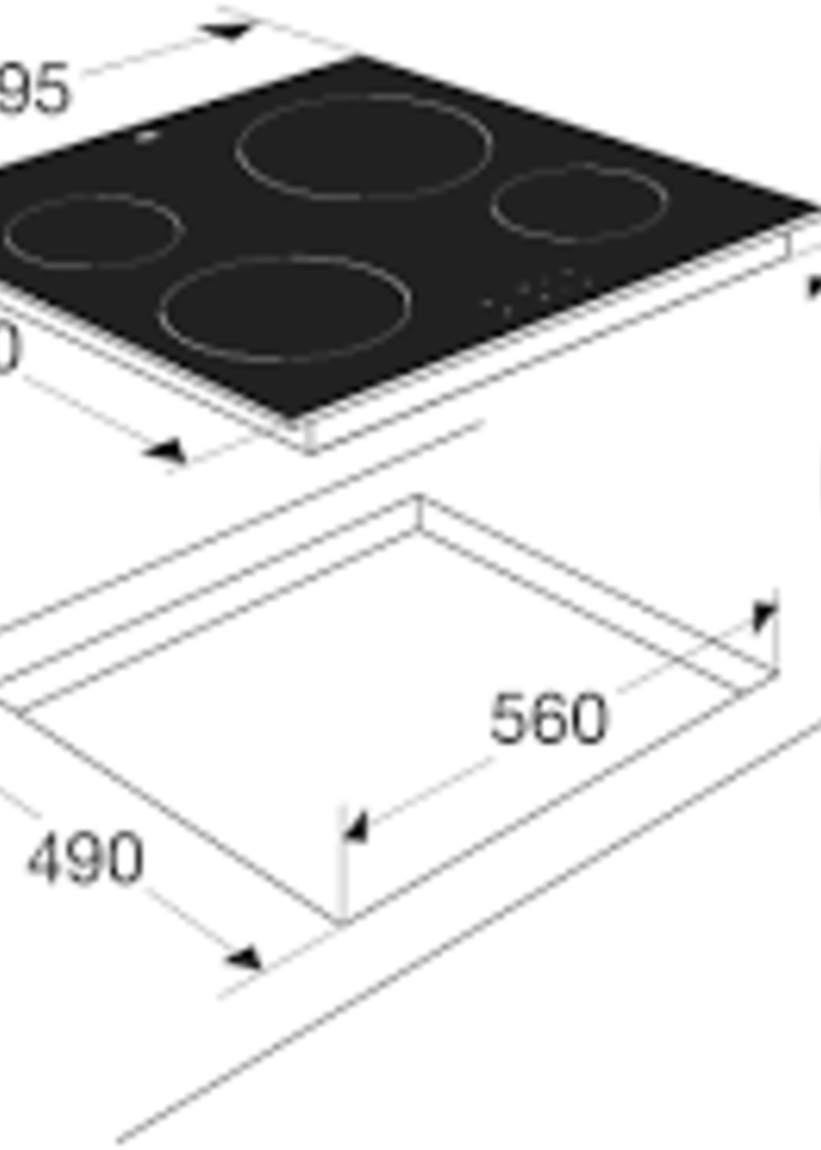 Etna KI259ZT Inductiekookplaat - 59 cm