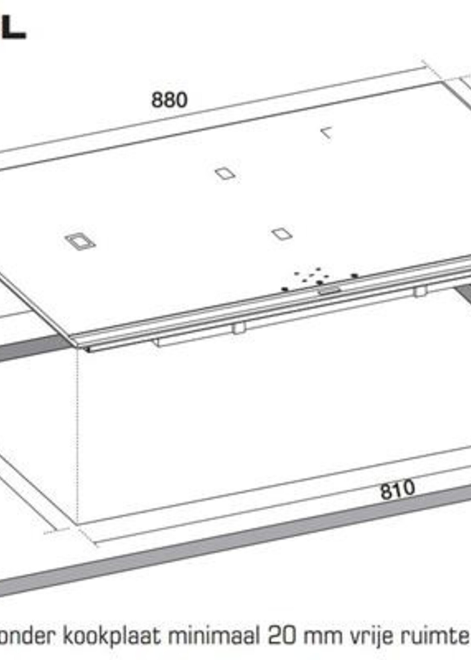 Boretti BIKP90XL Inductie kookplaat - 88 cm