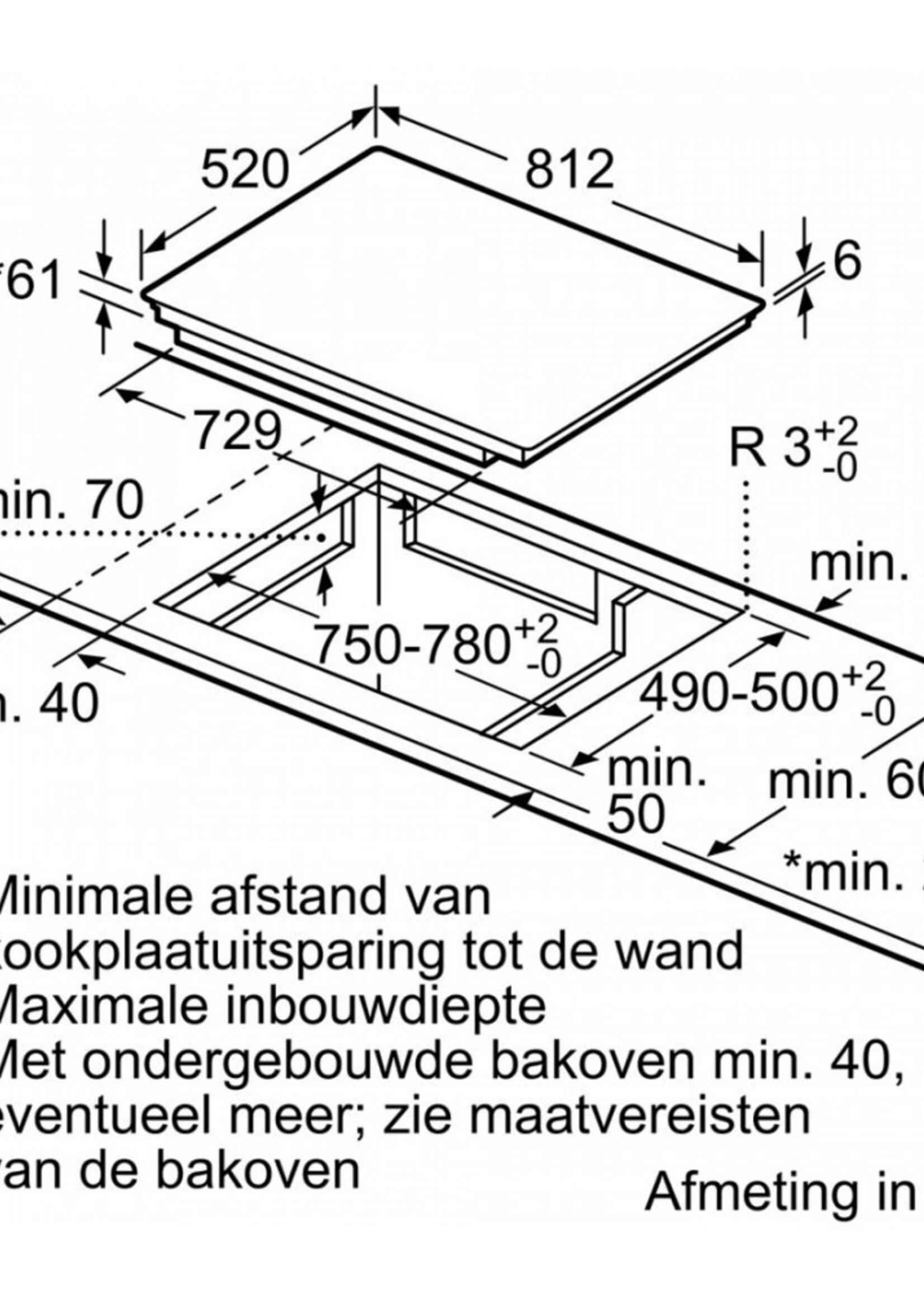Siemens EZ877KZY1E studioLine inductie kookplaat - 80 cm