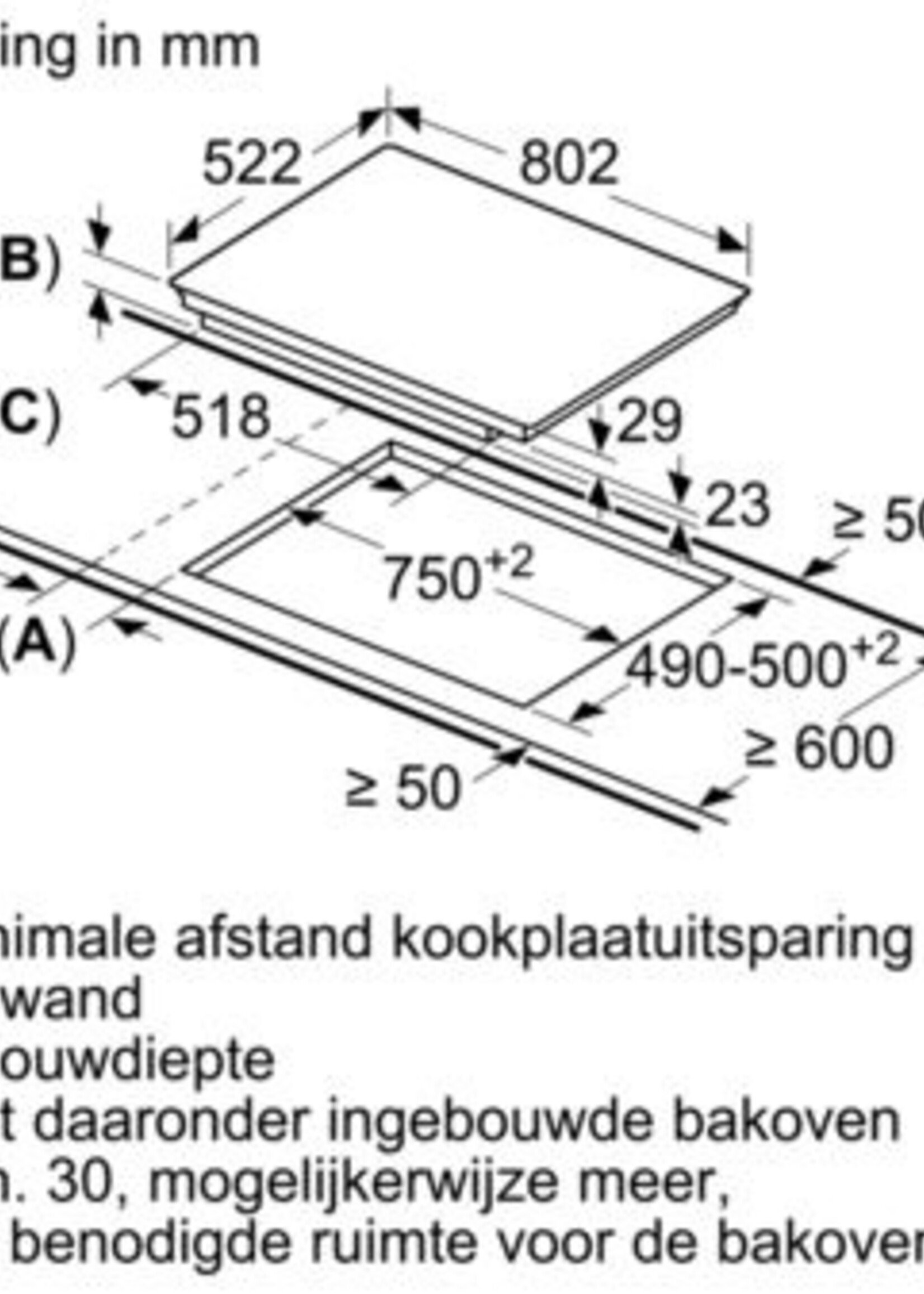 Bosch PXV851FC1E Inductiekookplaat - 80 cm