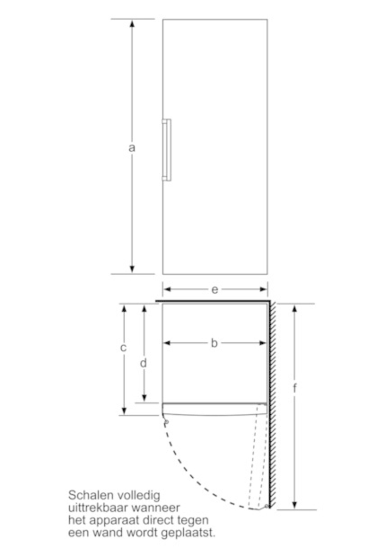Siemens GS51NDWDV vrijstaande vrieskast