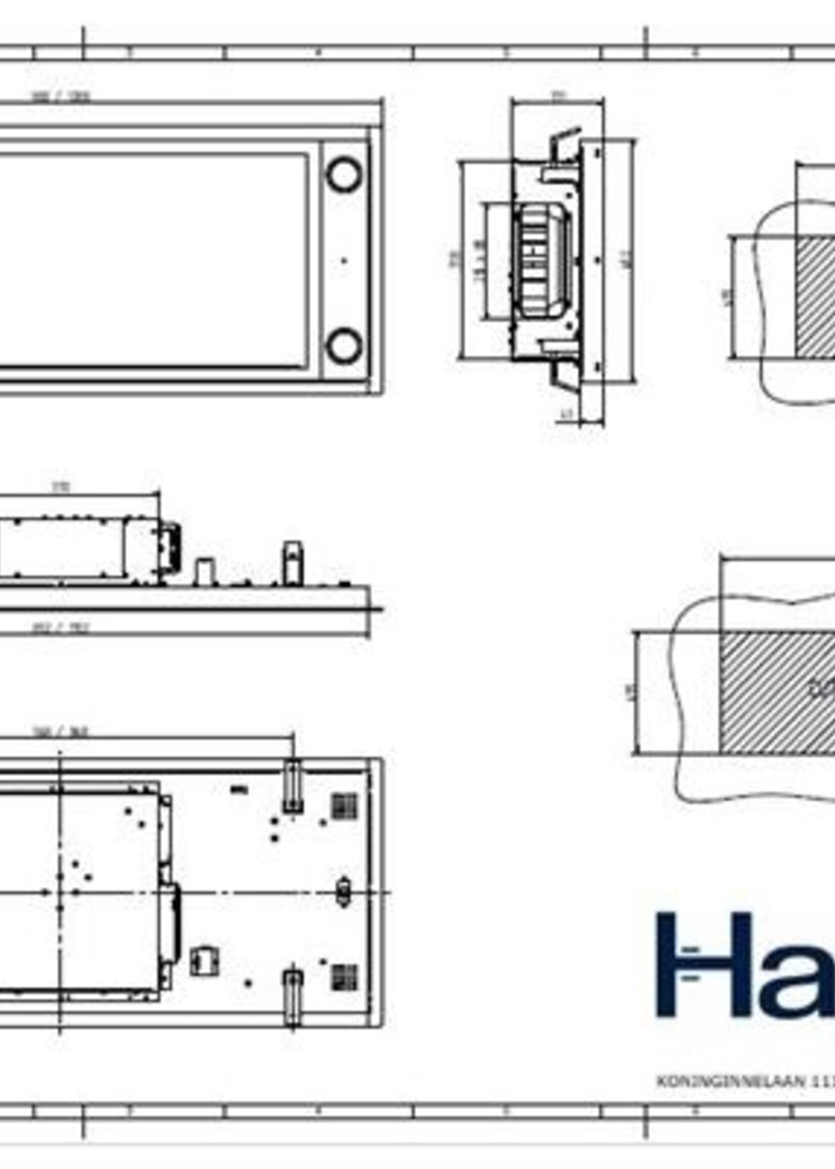 Senza Nome HIPU 9057 plafondunit ( RAL 9016 wit )