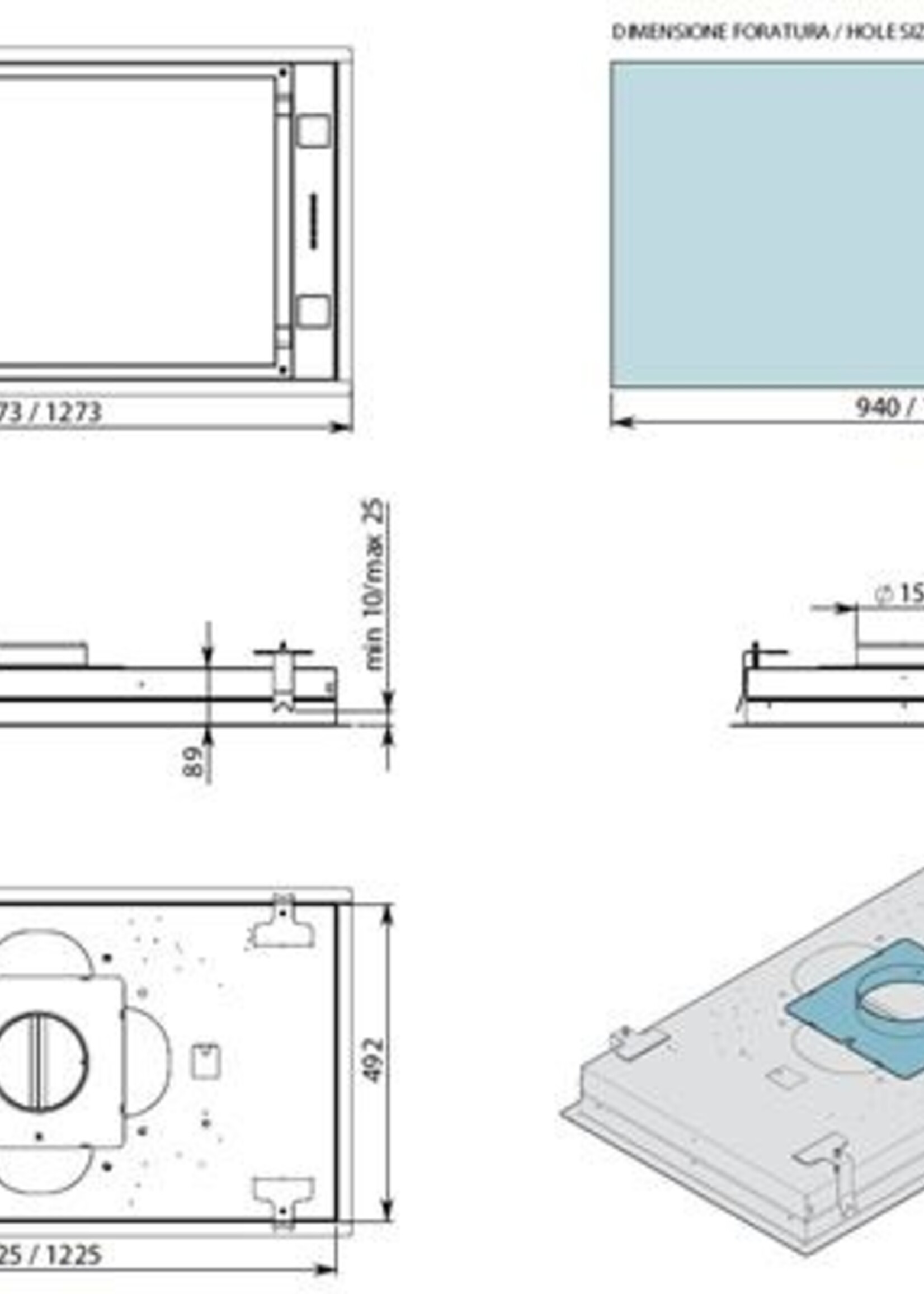 Falmec STELL97W Plafond