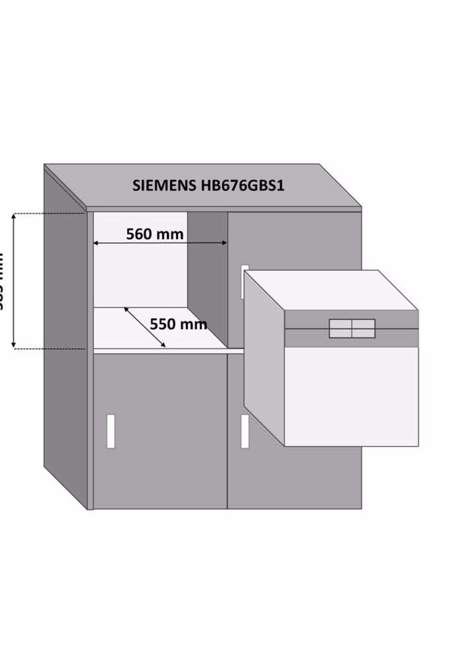 Siemens HB676GBS1 inbouw-oven nis 60cm