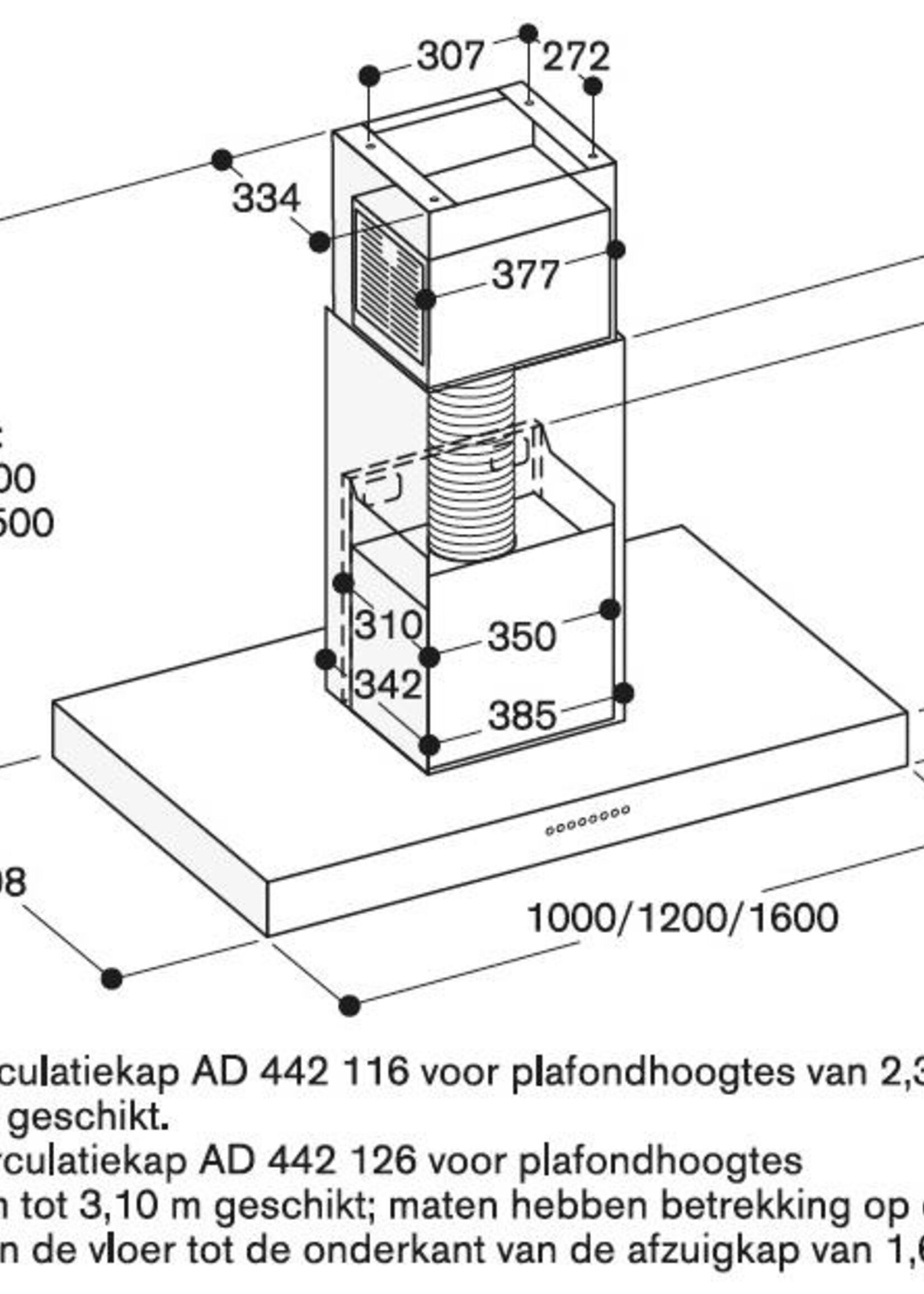 Gaggenau AI442160 Eilandschouw afzuigkap