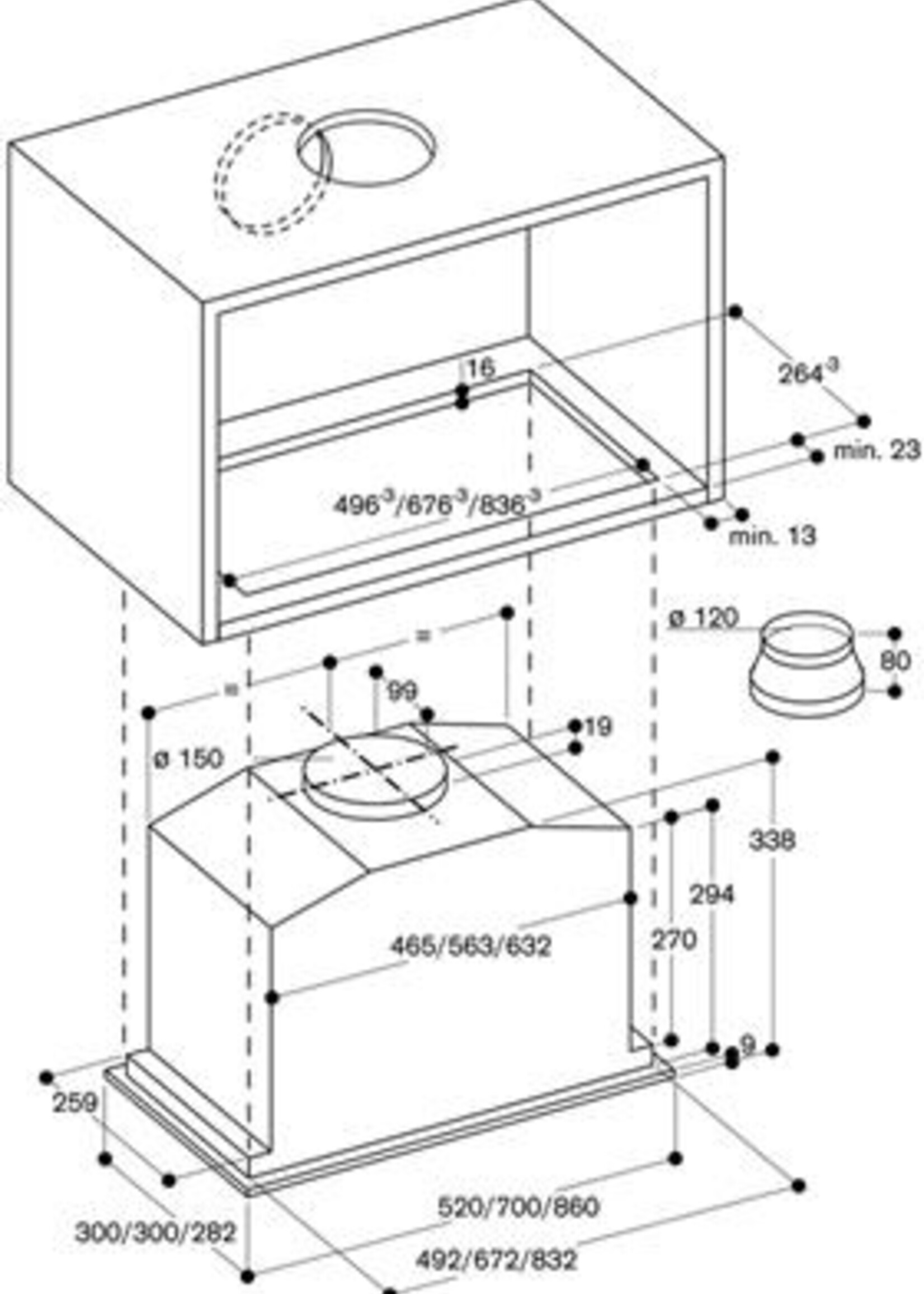 Gaggenau AF210161 Vlakscherm afzuigkap