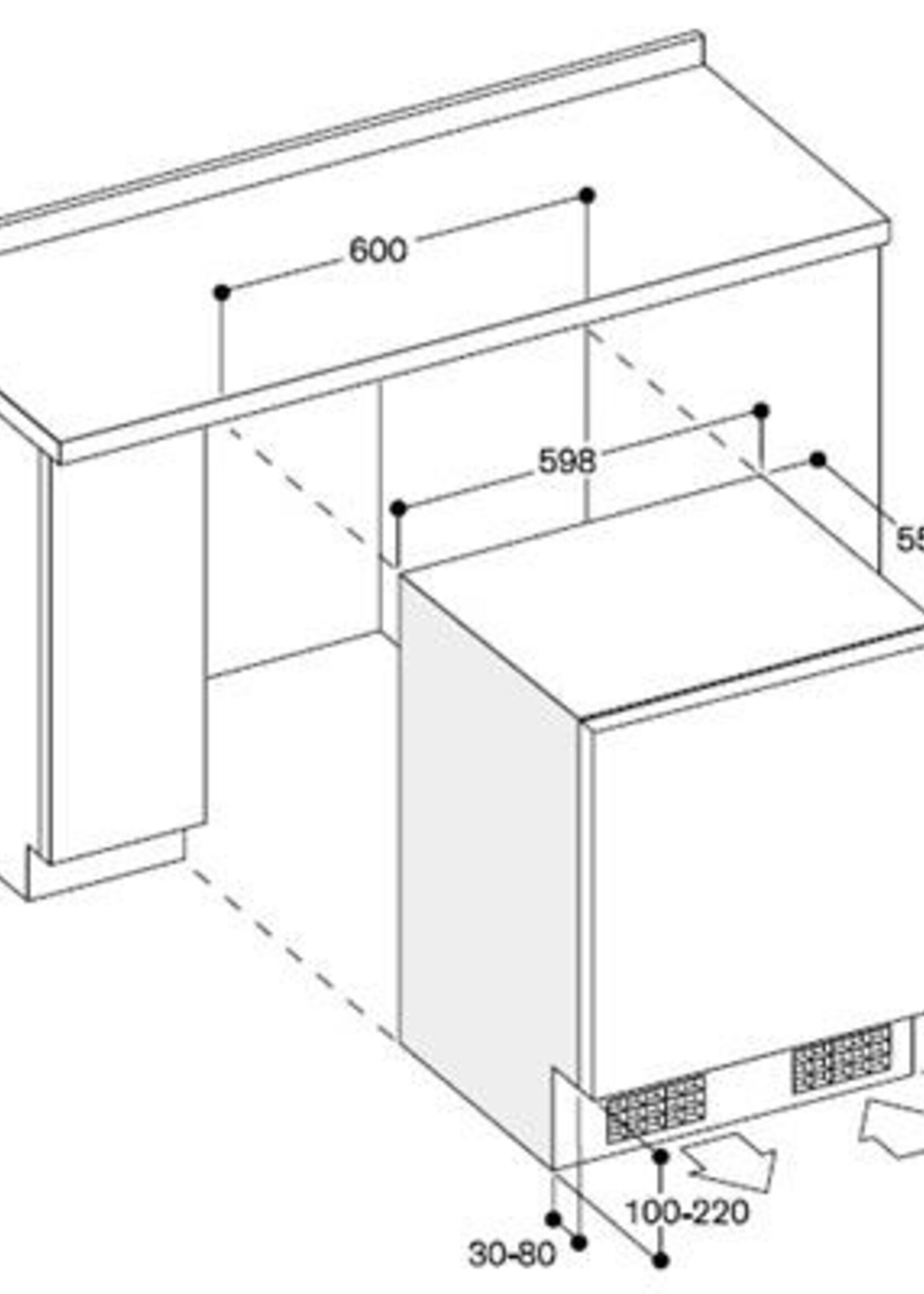 Gaggenau RF200202 Onderbouw vrieskast