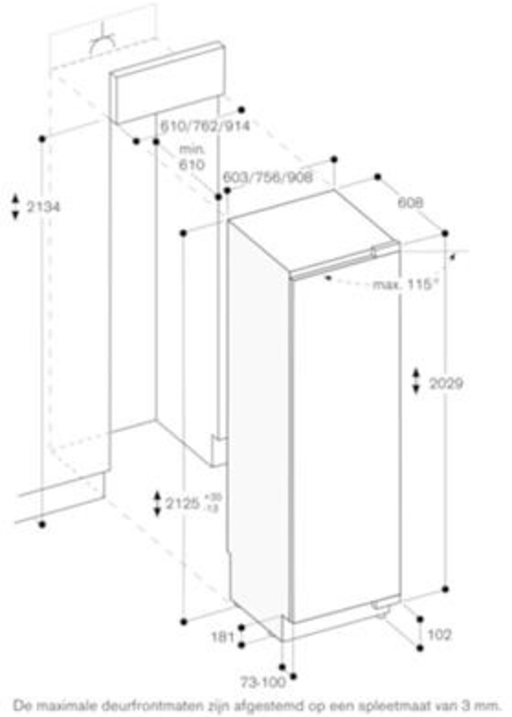 Gaggenau RC492304 Inbouw koelkast