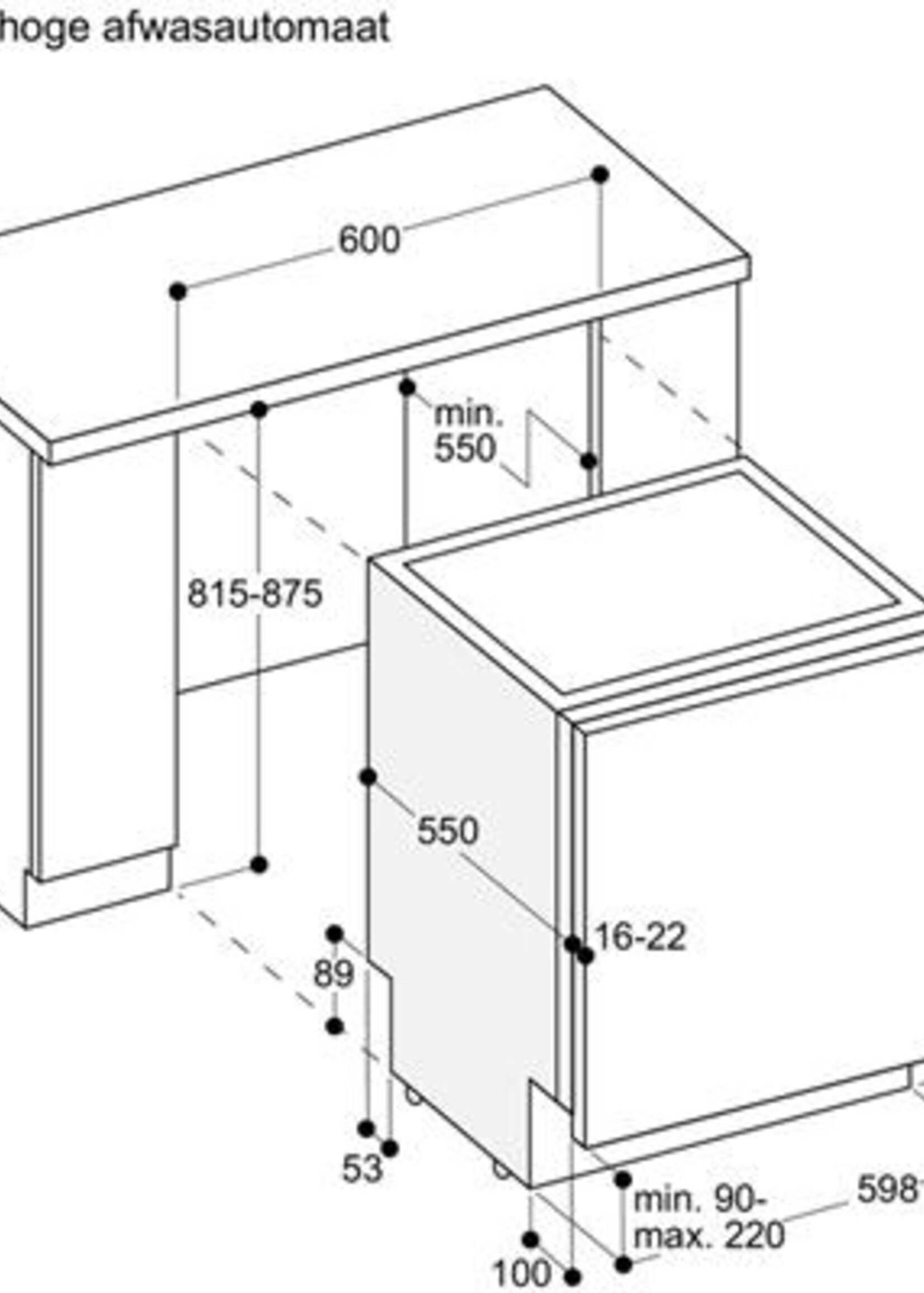 Gaggenau  DF250162 Inbouw vaatwasser