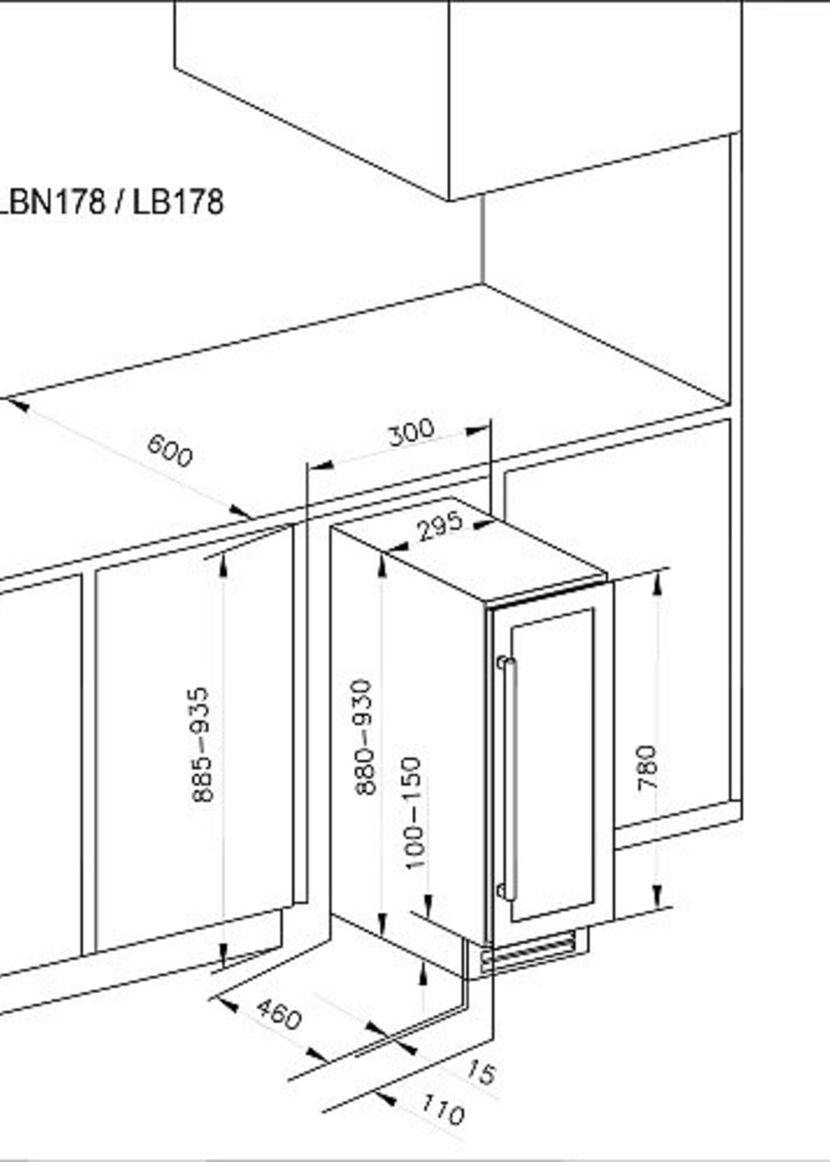 LE CHAI LB 178 onderbouw wijnkoelkast
