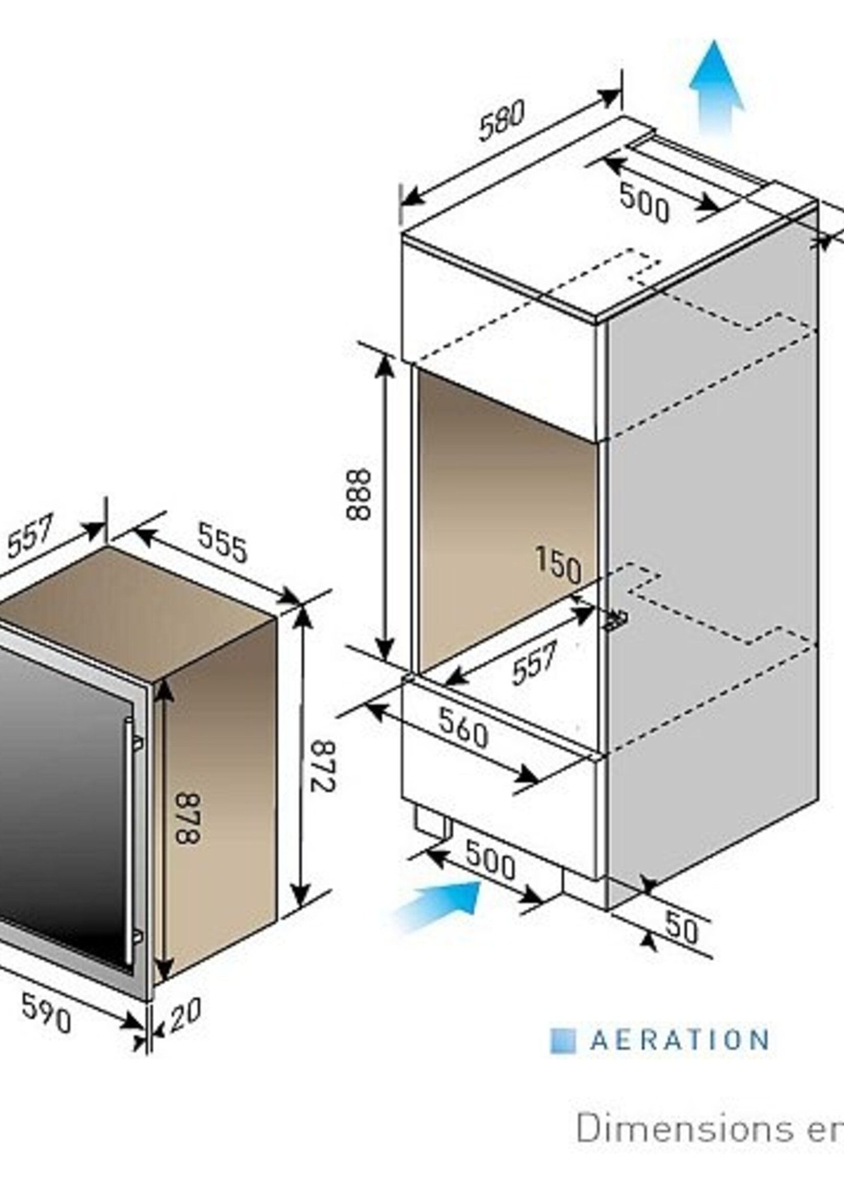 LE CHAI LBB460POV inbouw wijnkoelkast