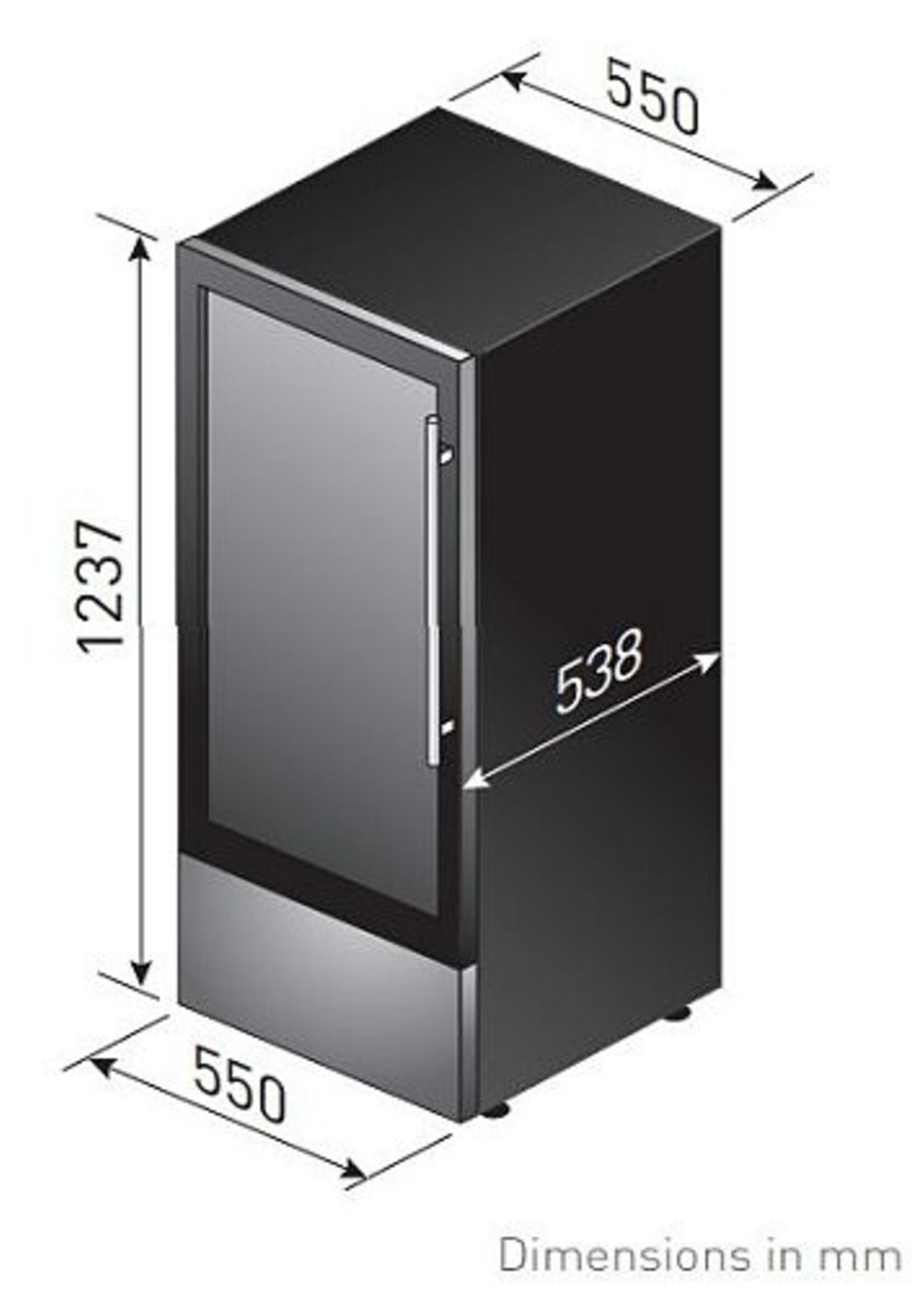 LE CHAI LB590X vrijstaand wijnkoelkast