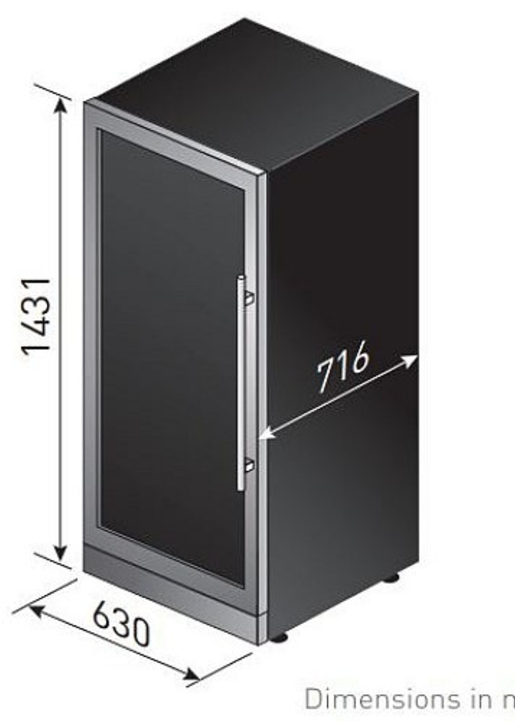 LE CHAI LM1220 vrijstaand wijnkoelkast
