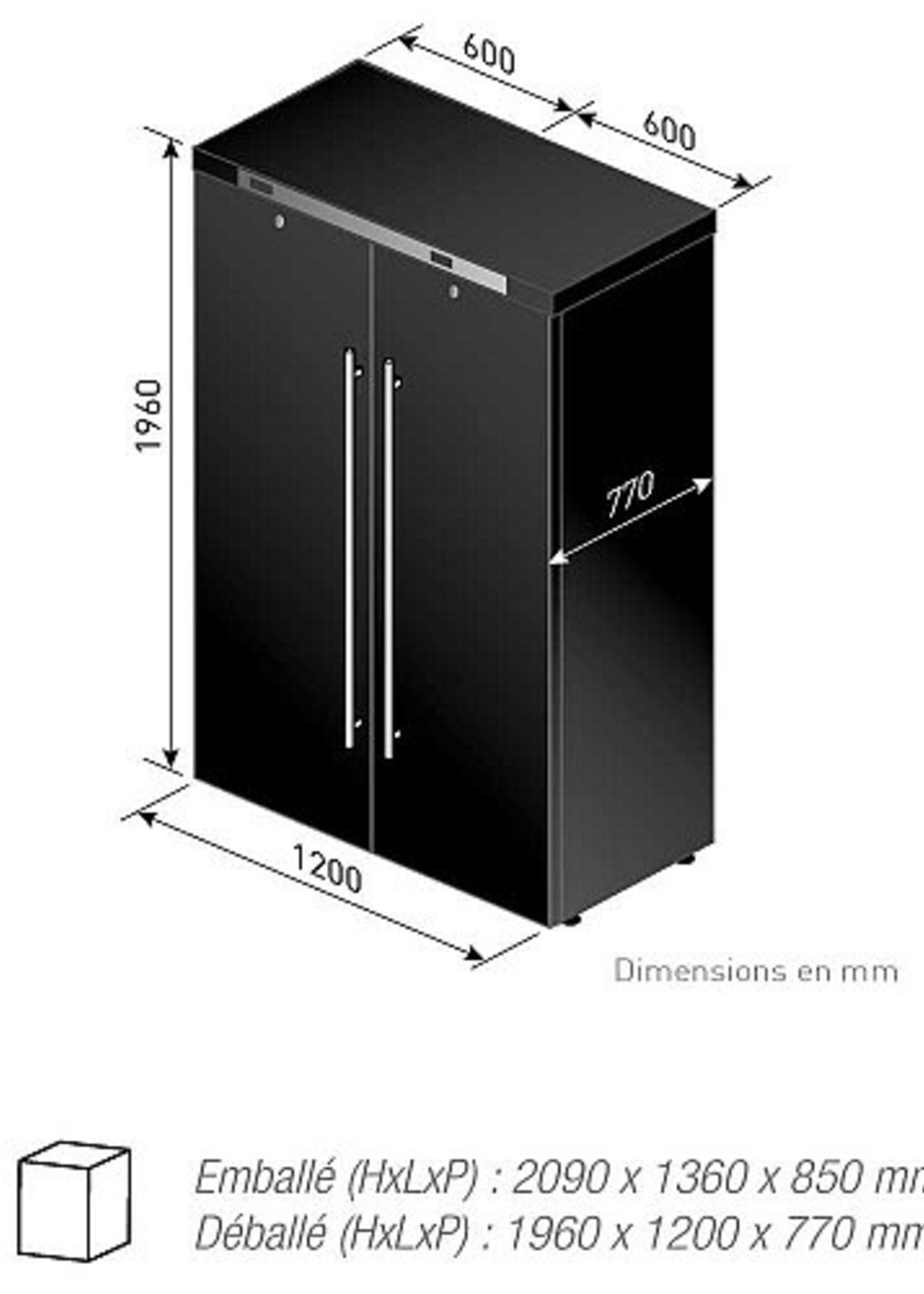 LE CHAI LSV4740H vrijstaand wijnkoelkast