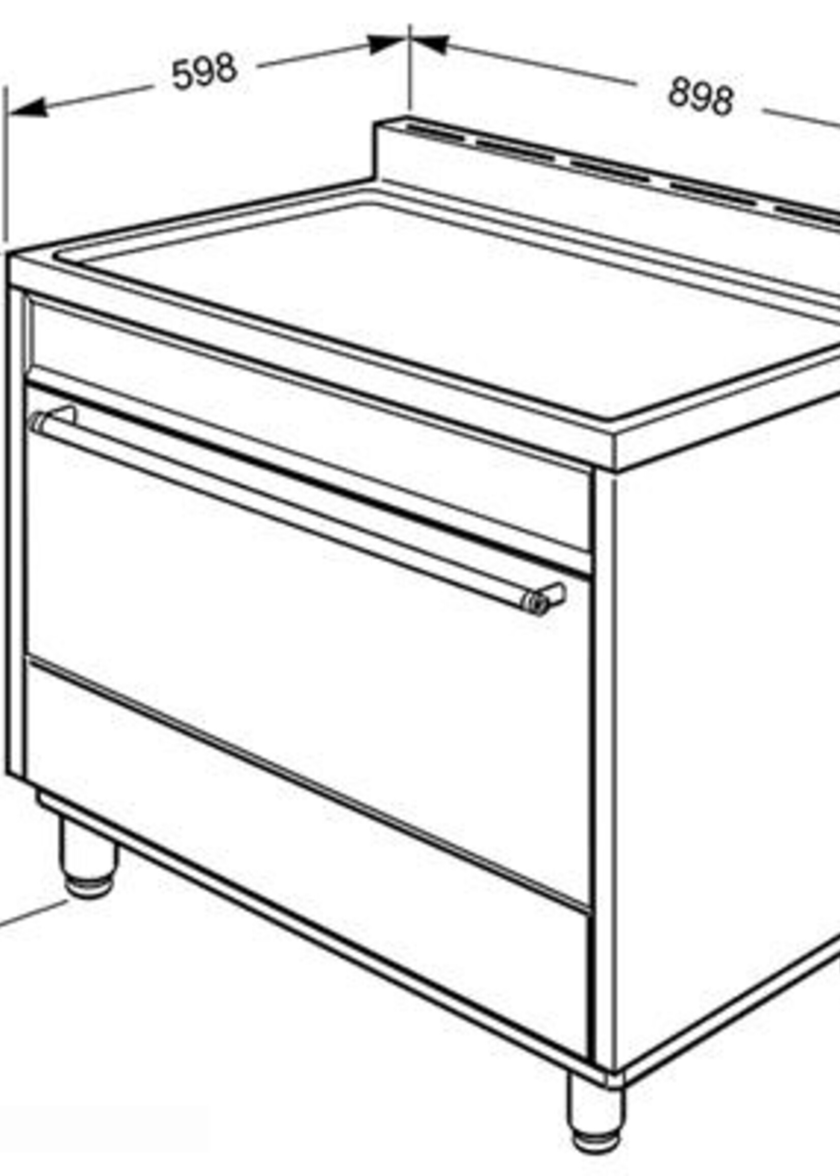 Smeg B9GMANLK9 fornuis 90 cm