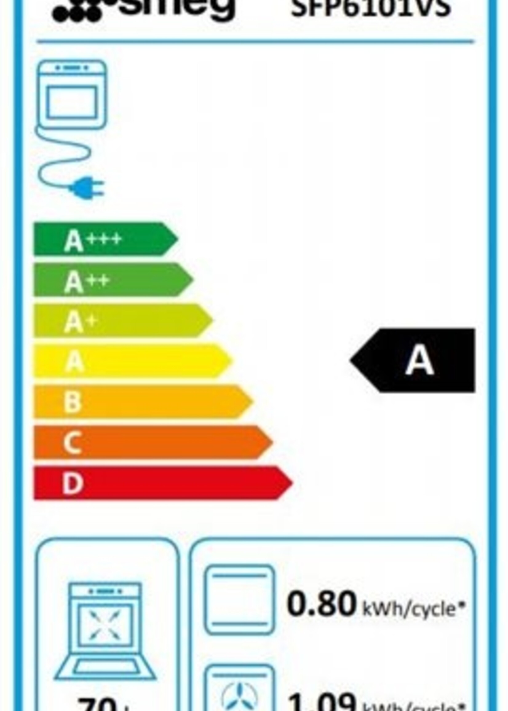 Smeg SFP6101VS solo oven 60 cm
