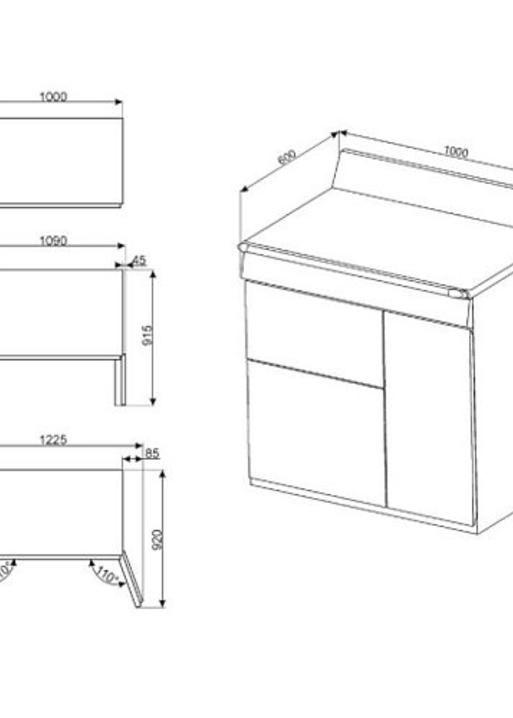 Smeg TR103IBL fornuis 100 cm