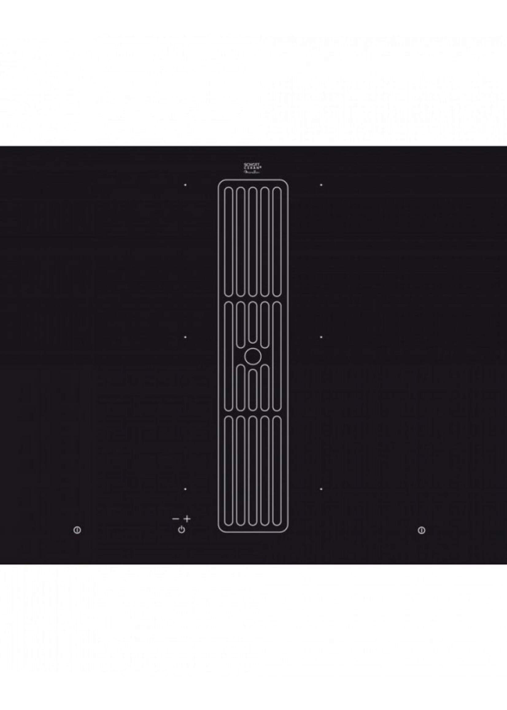 Airo Design IG800-FIB inductie kookplaat met afzuiging - 80 cm