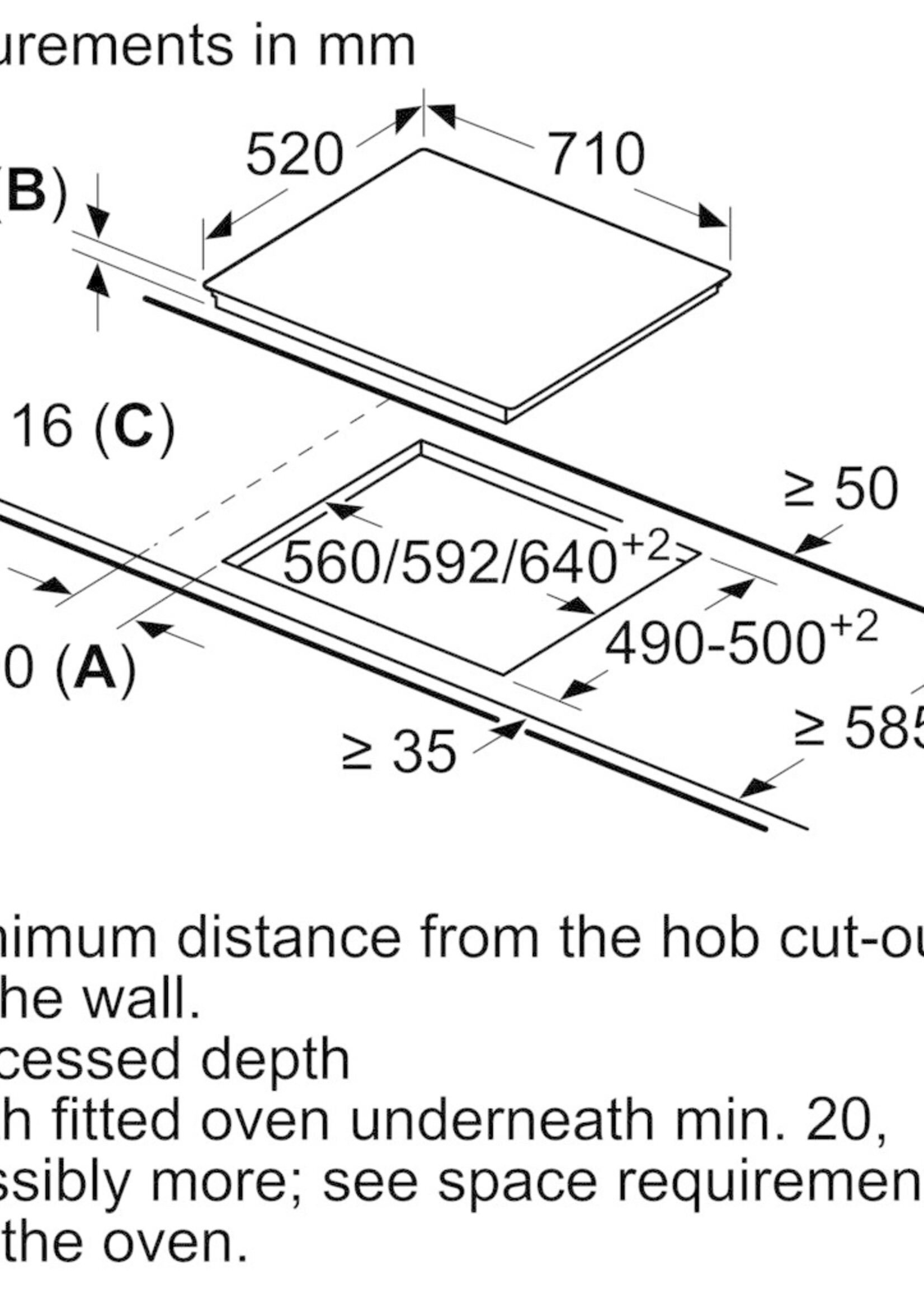 Siemens ET775FGP1E elektronische kookplaat - 70 cm