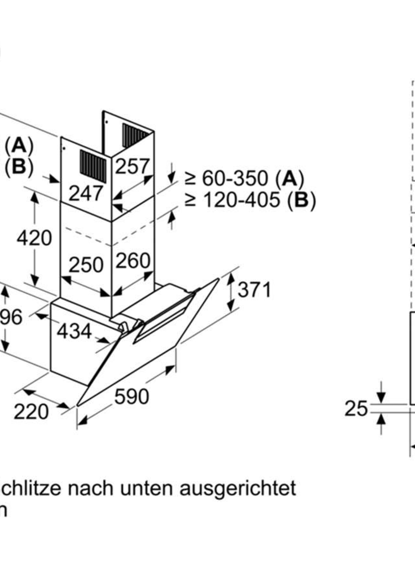 Bosch DWK67EM60 wandschouw afzuigkap