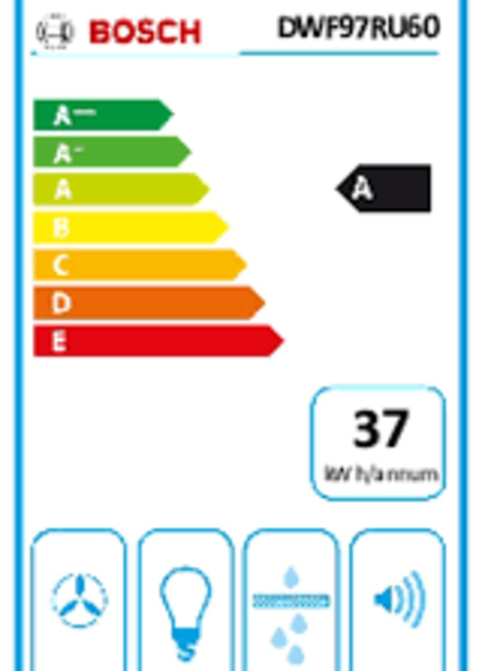 Bosch DWF97RU60 wandschouw afzuigkap 90 cm