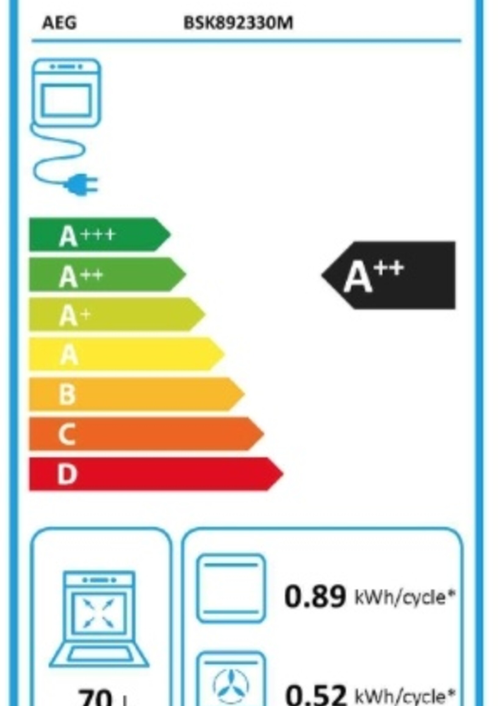 AEG IKB64301XB inductie kookplaat - 60 cm