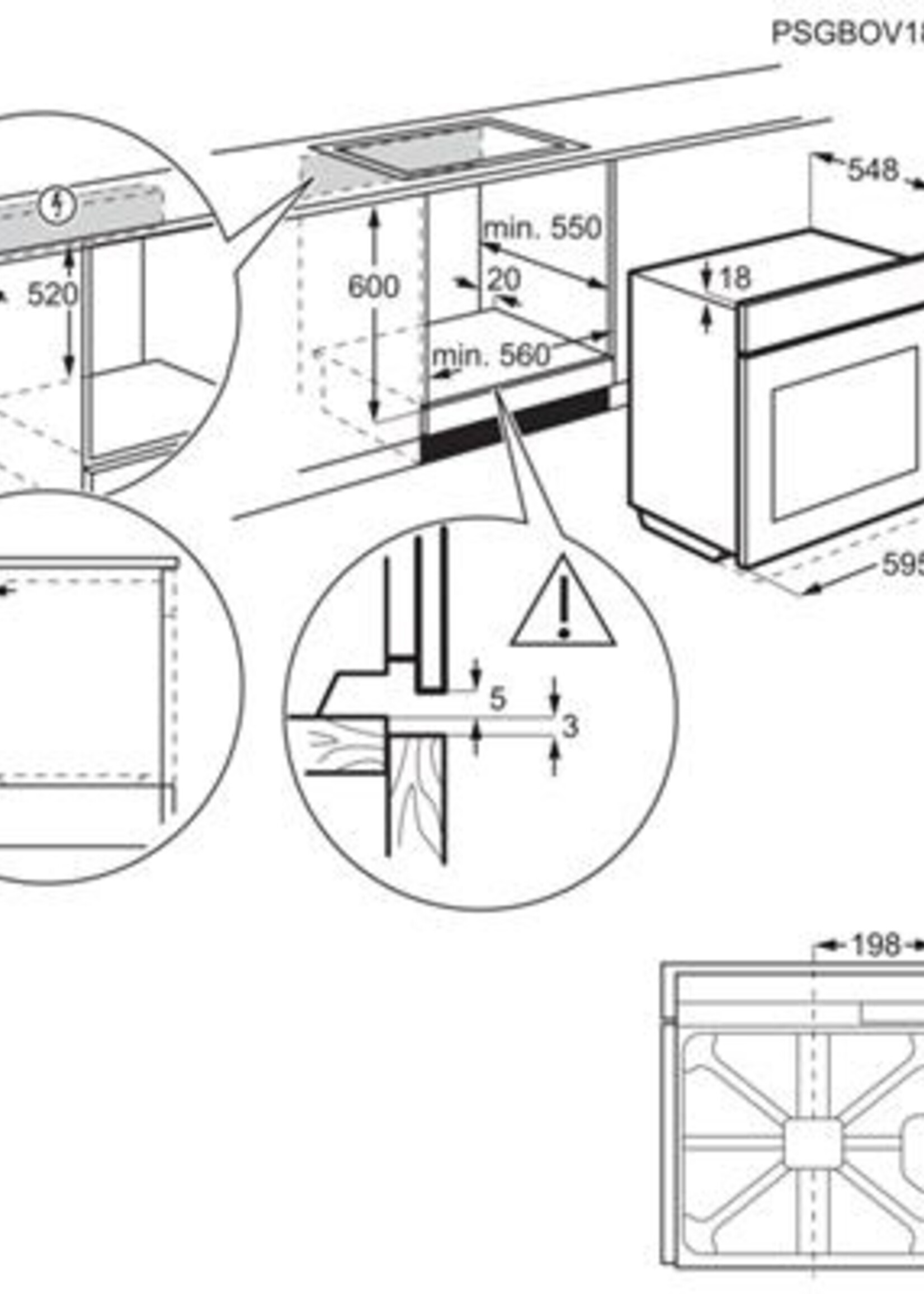 AEG BEK230011M oven 60 cm