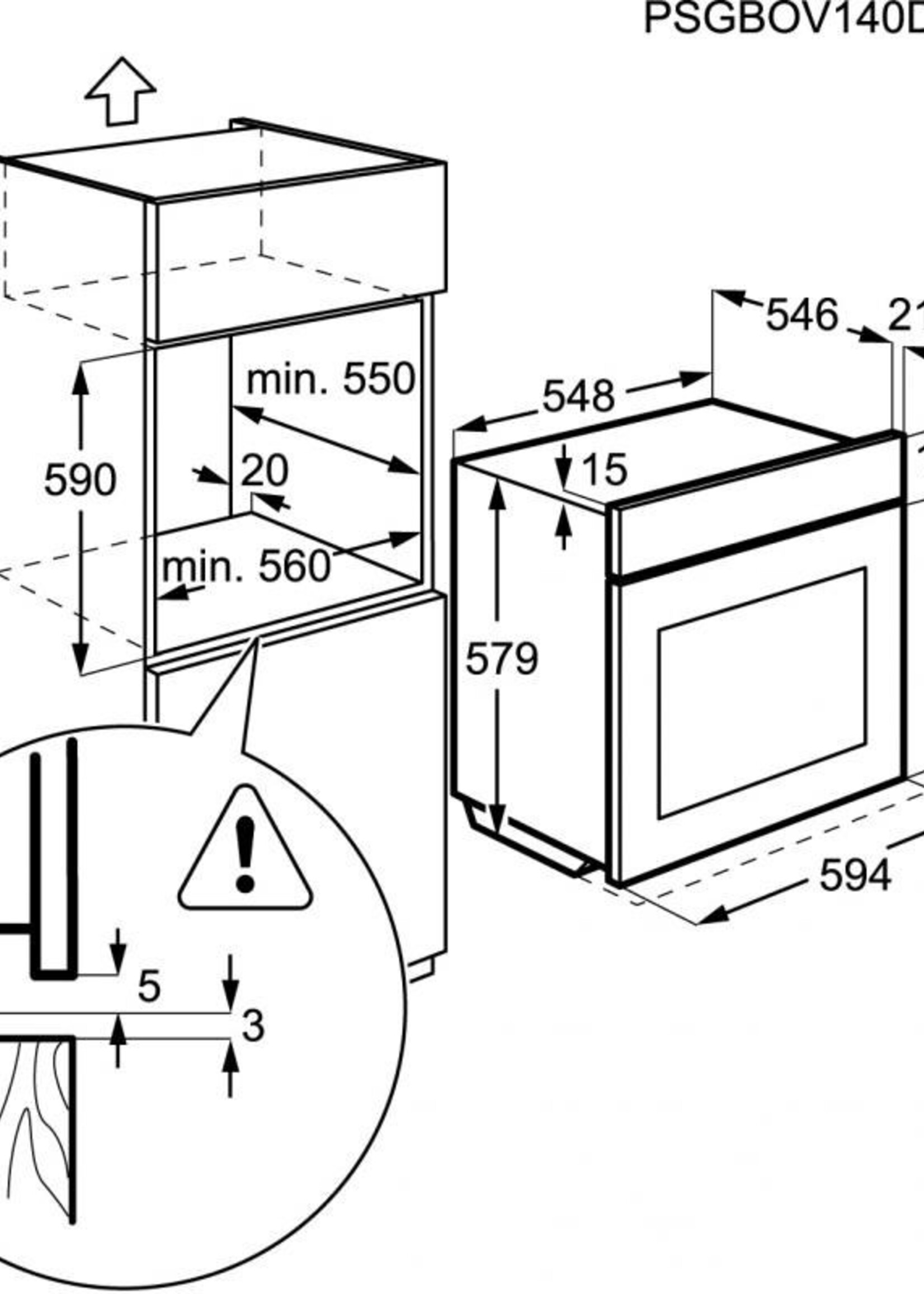 AEG BES351110M oven 60 cm