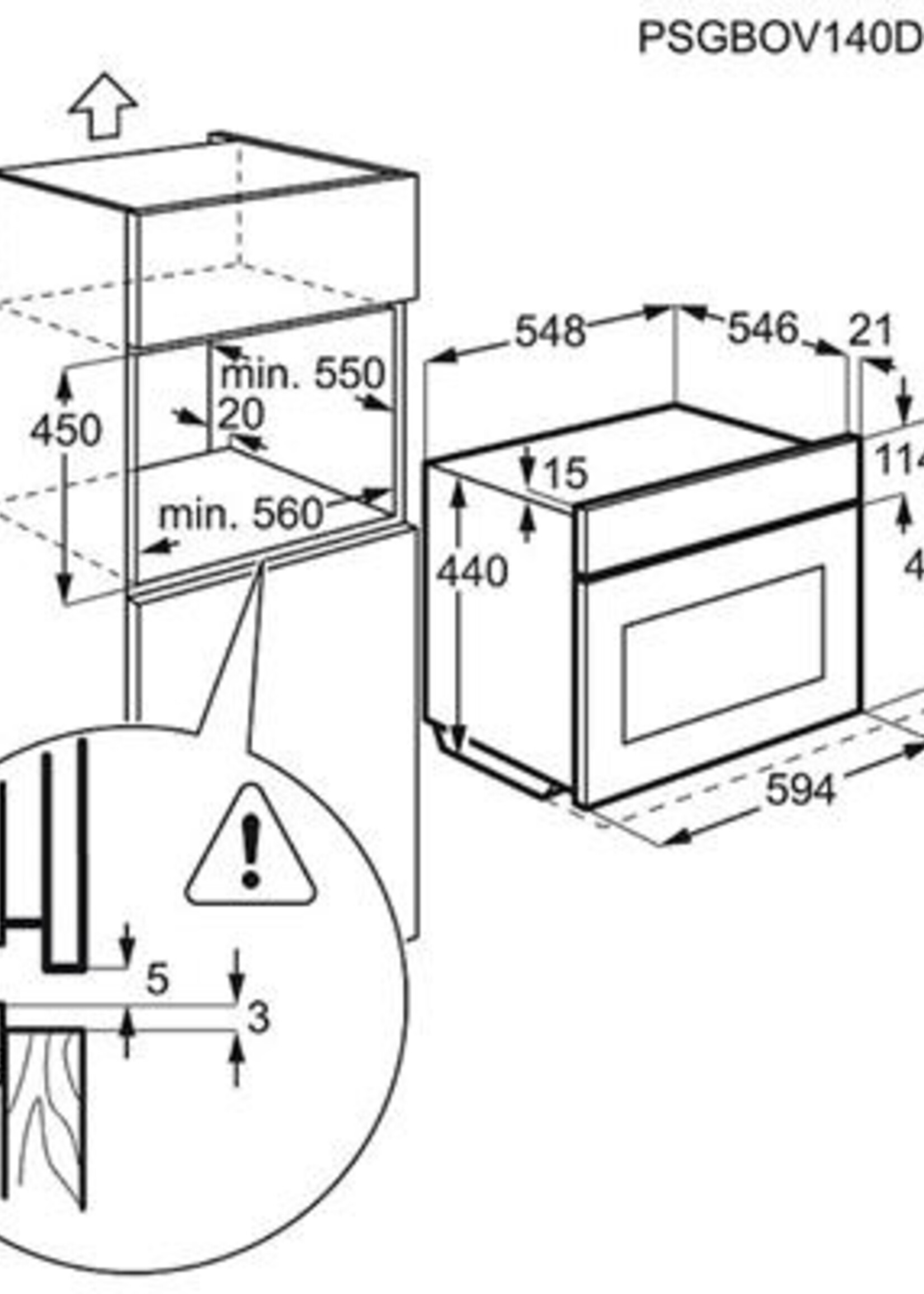 AEG KMK821000M magnetron 45 cm