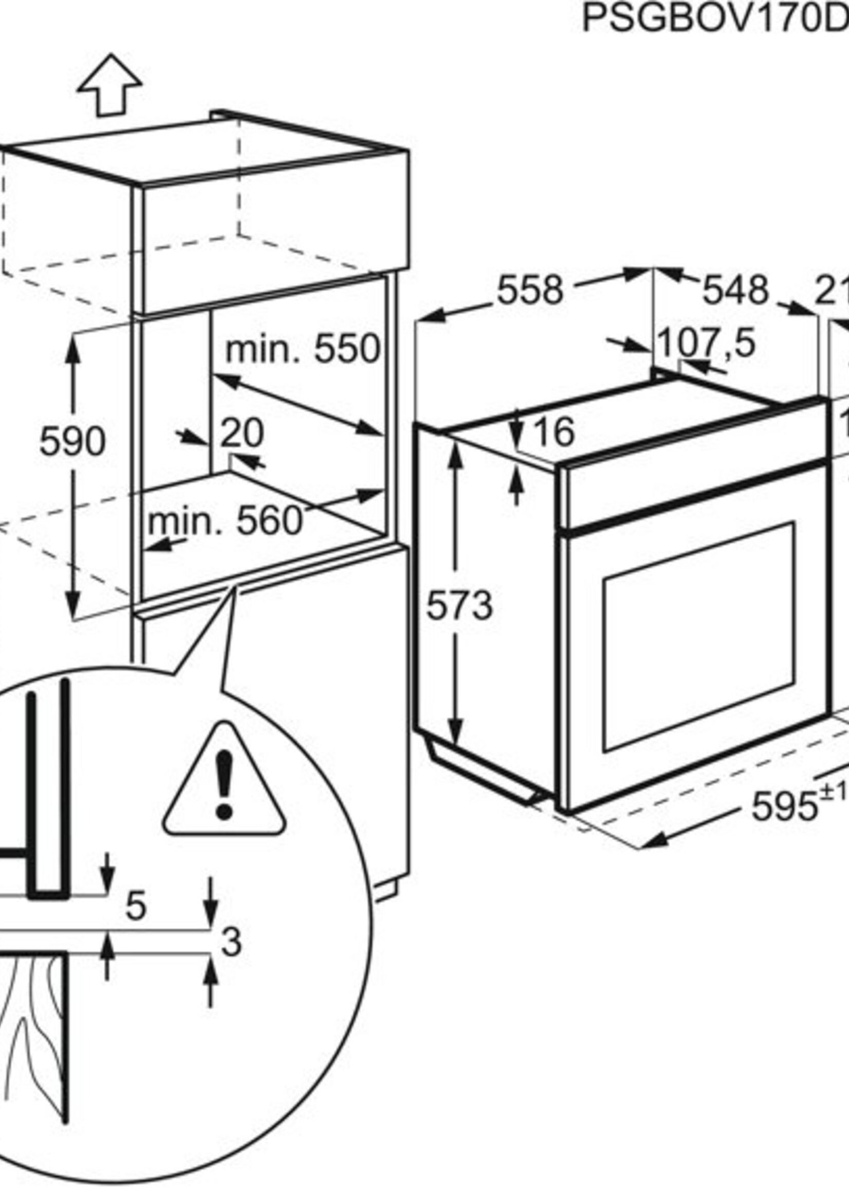 AEG BES33101ZM oven 60 cm