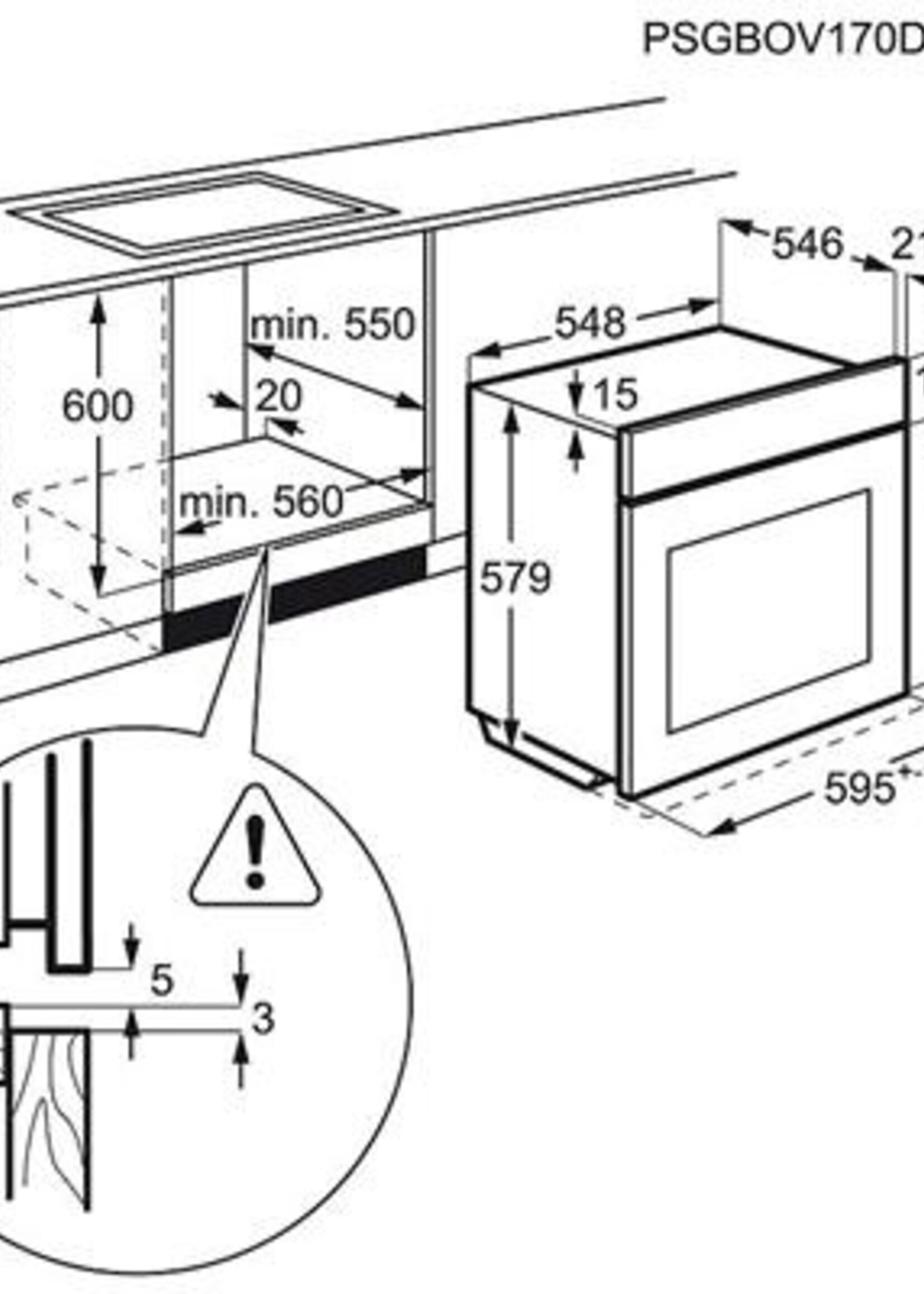 AEG BPK556220M oven 60 cm