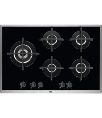 AEG HG795550XB gas op glaskookplaat