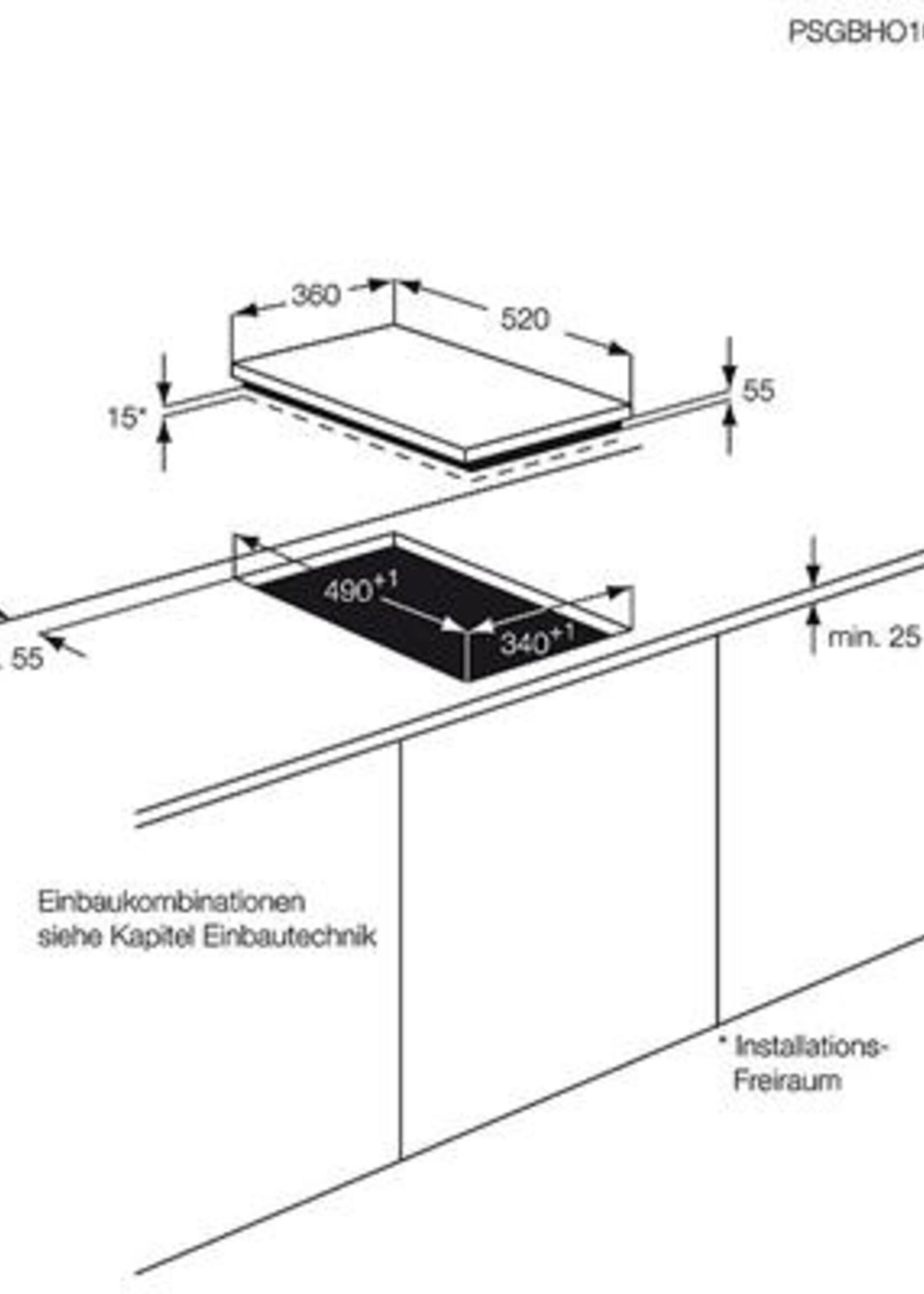 AEG HC452601EB inductie kookplaat - 36 cm