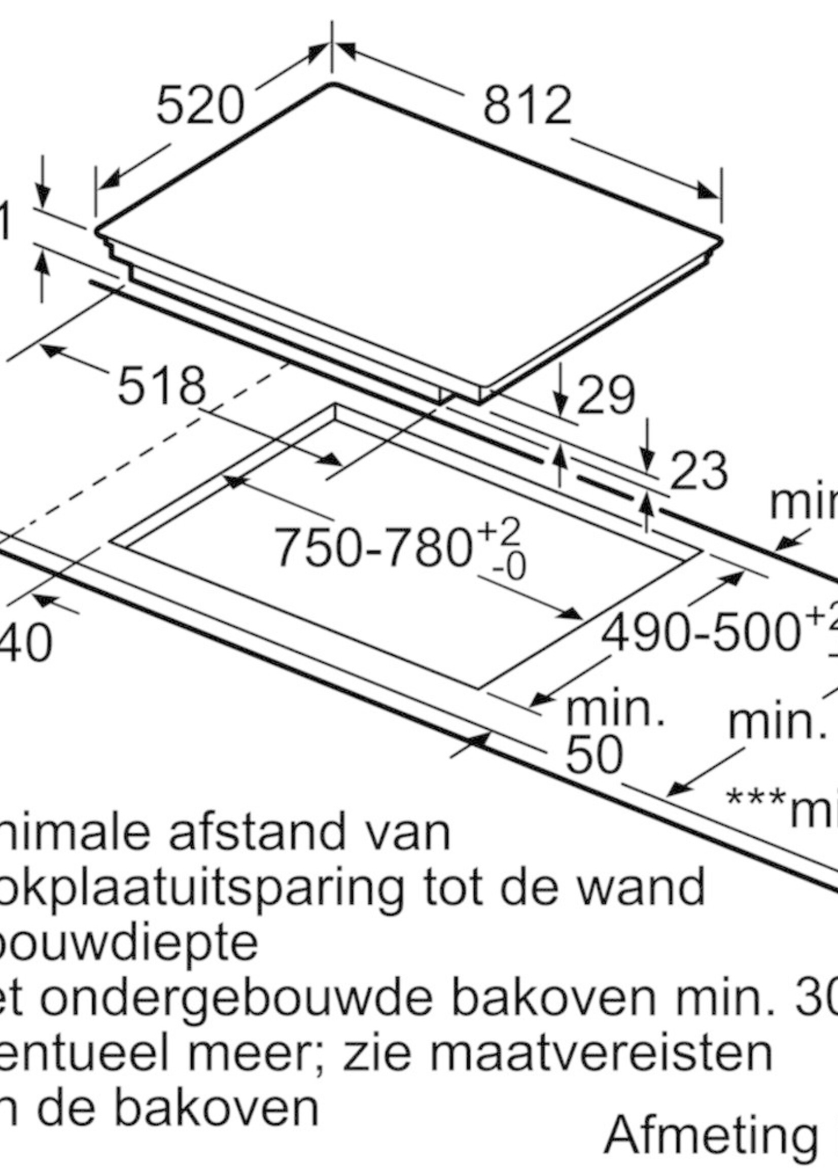 Siemens EX878LYV5E studioLine inductiekookplaat - 80 cm